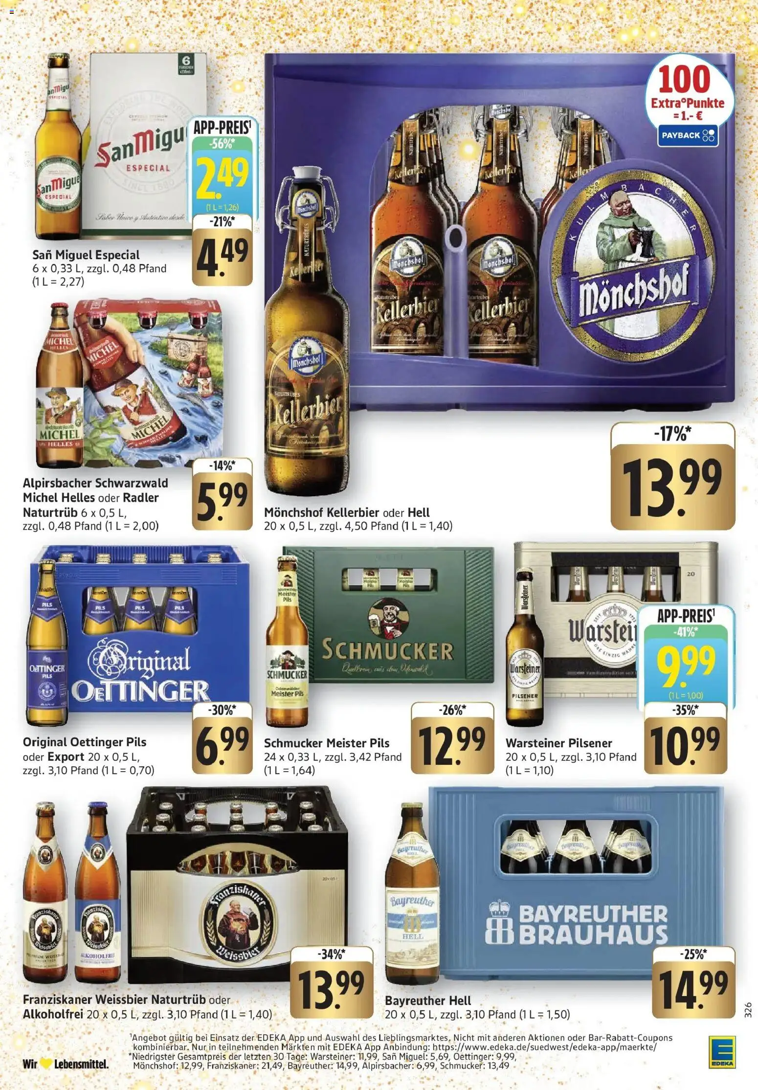 Edeka prospekt Heppenheim	 – gültig ab 08.12.2025 | Seite: 27 | Produkte: Bayreuther hell, Weißbier, Oettinger, Radler