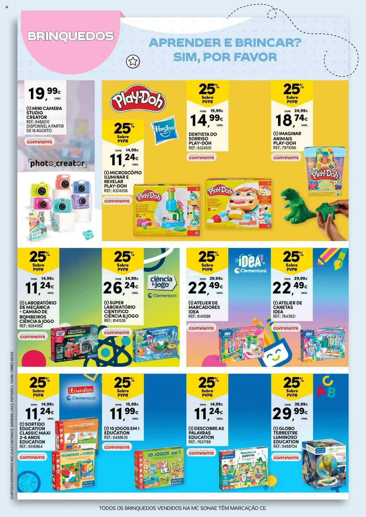 Continente - Regresso às Aulas: Regressamos com tudo │ válido de 12.08.2025 | Página: 34 | Produtos: Câmera, Jogos