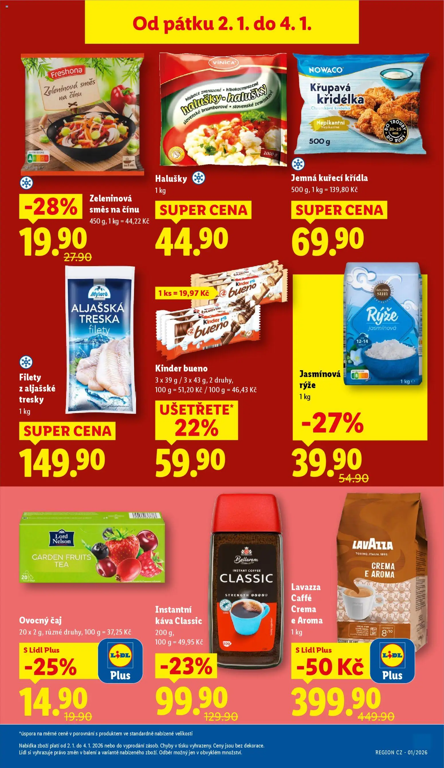 Lidl leták od 02.01.2026 | Strana: 21 | Produkty: Káva, Čaj, Instantní káva, Jasmínová rýže