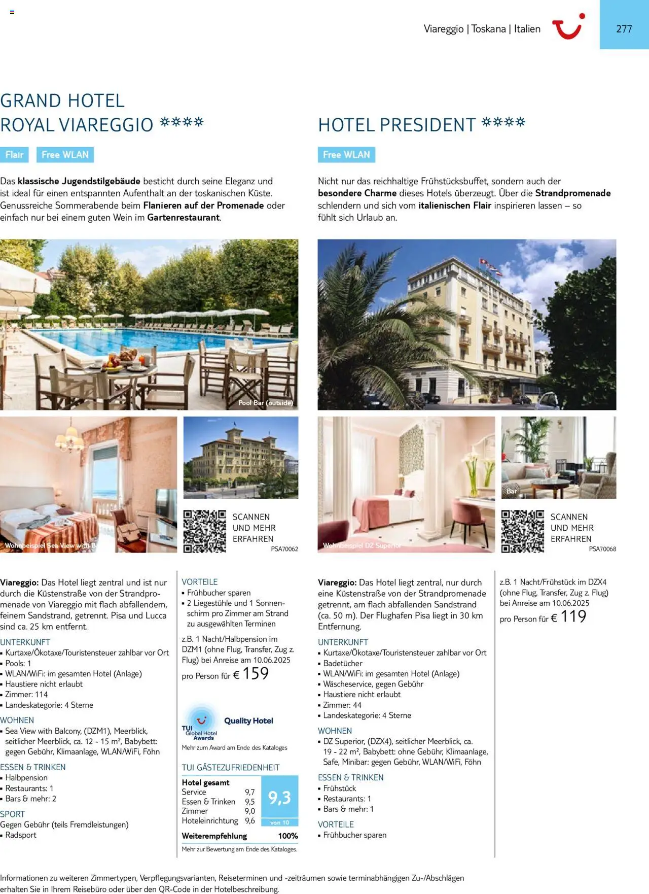 TUI Prospekt 	 – gültig ab 01.11.2024 | Seite: 277 | Produkte: Babybett, Föhn, Wein