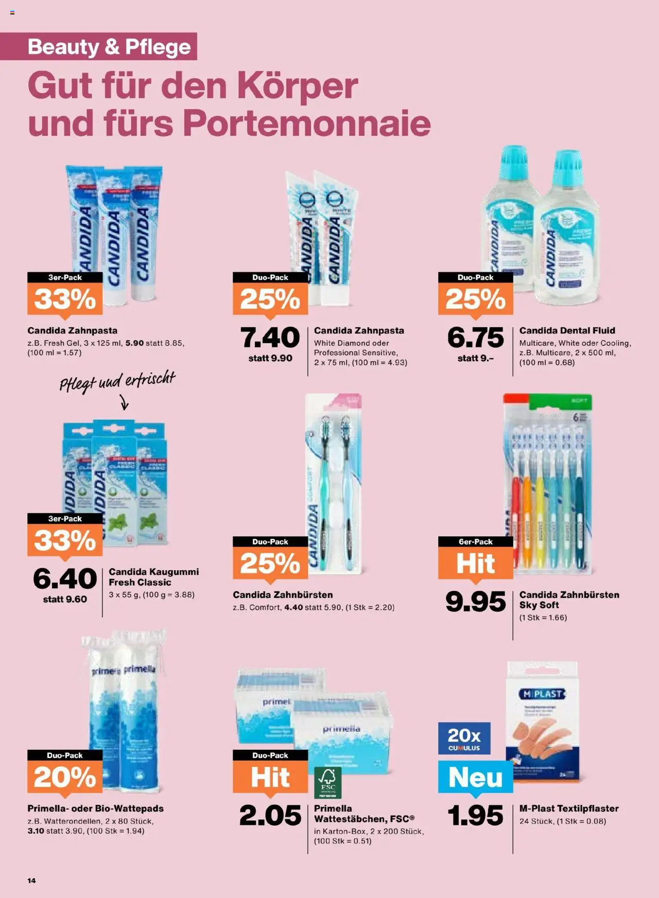 Migros Aktionen ab 24.06.2025 | Seite: 14 | Produkte: Zahnpasta