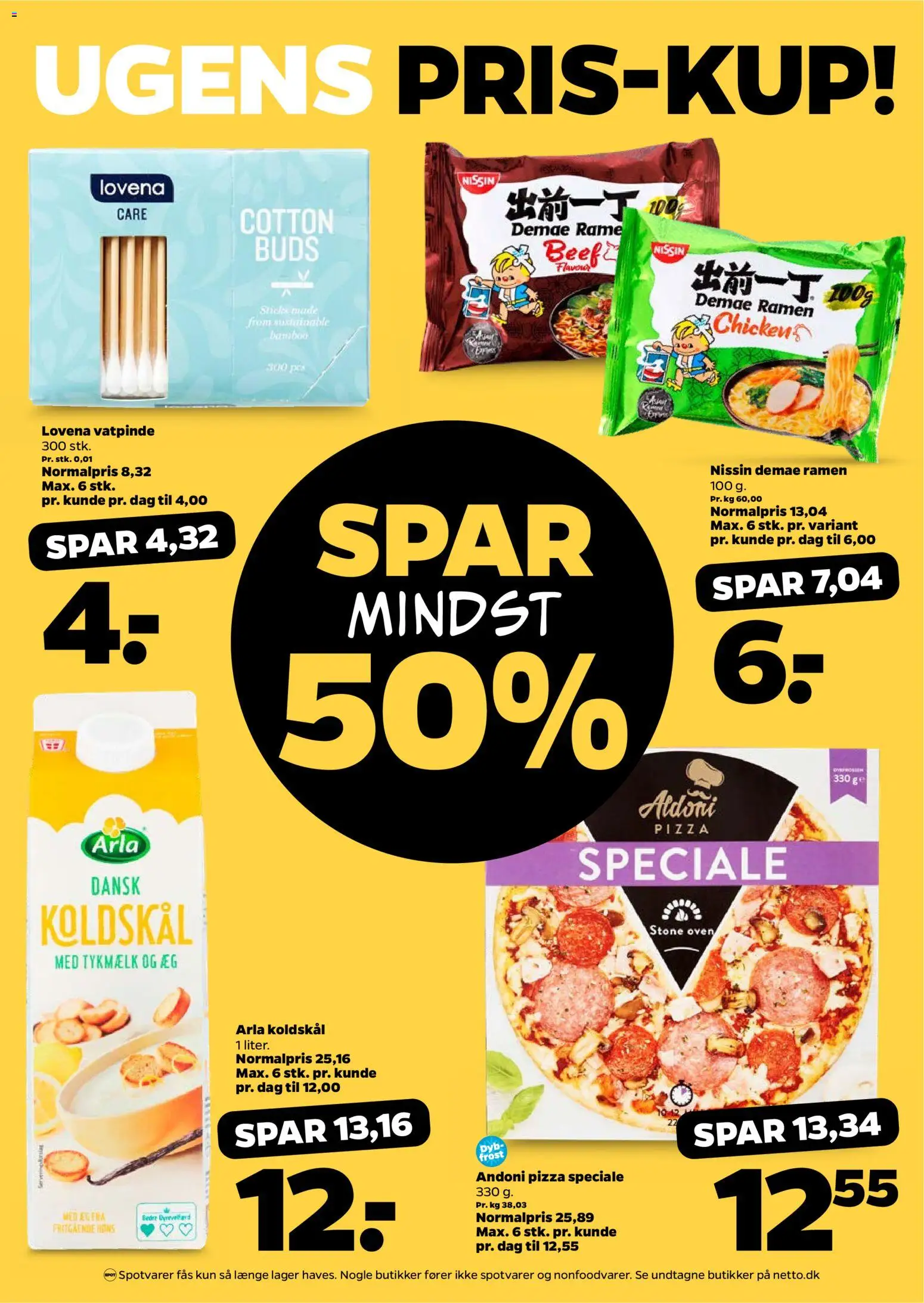 Netto tilbudsavis – gyldig fra 11.04.2026 | Side: 13 | Produkter: Æg, Pizza, Koldskål