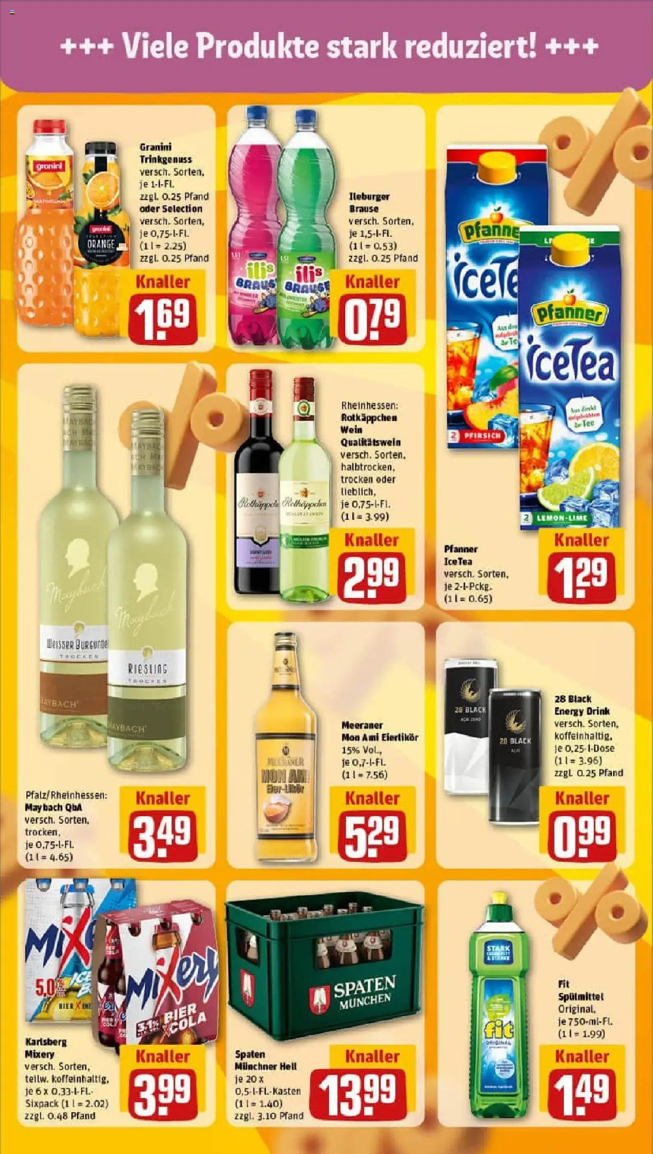 Rewe prospekt Greifswald	 – gültig ab 01.09.2025 | Seite: 21 | Produkte: Energy, Pfirsich, Mixery, Wein