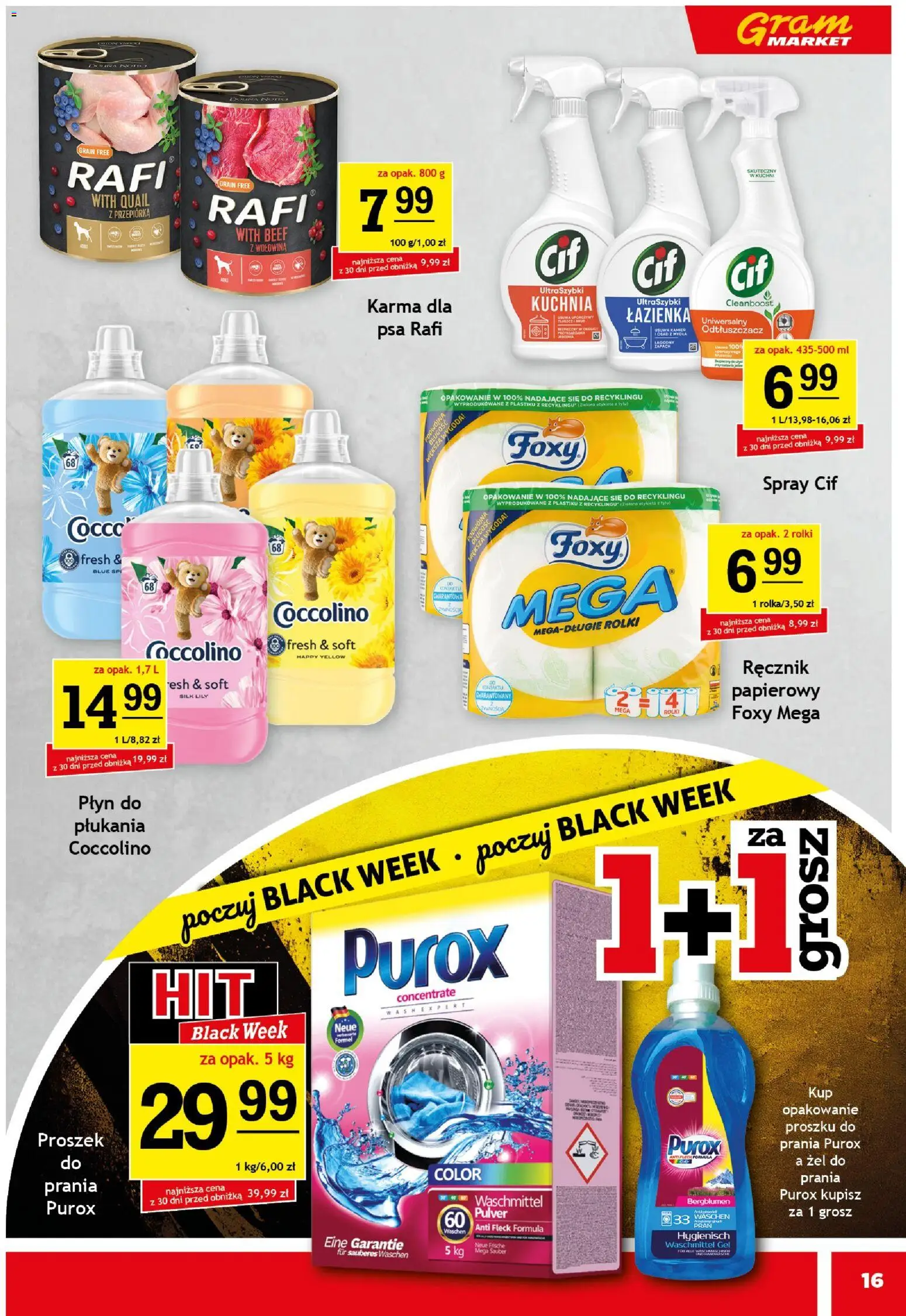 Gram Market Black Friday od 19.11.2025 | Strona: 16 | Produkty: Rolki, Coccolino, Zapach, Przepiórka