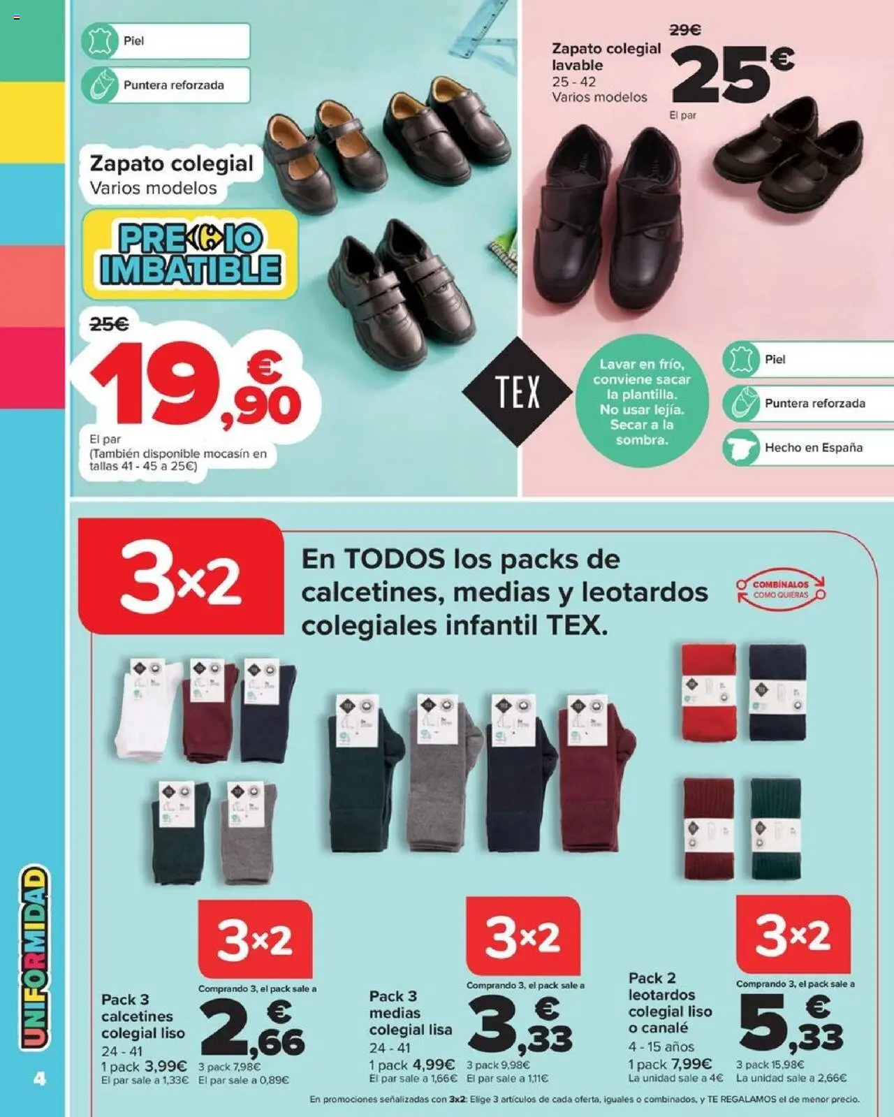 Carrefour - Vuelta al Cole Textil │ válido desde el 18.08.2025 | Página: 4 | Productos: Medias, Té
