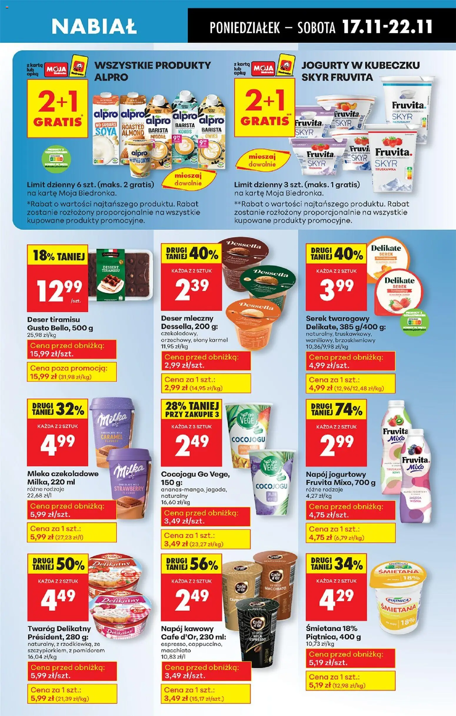 Biedronka gazetka od 17.11.2025 | Strona: 45 | Produkty: Karta, Milka, Mleko, Ananas