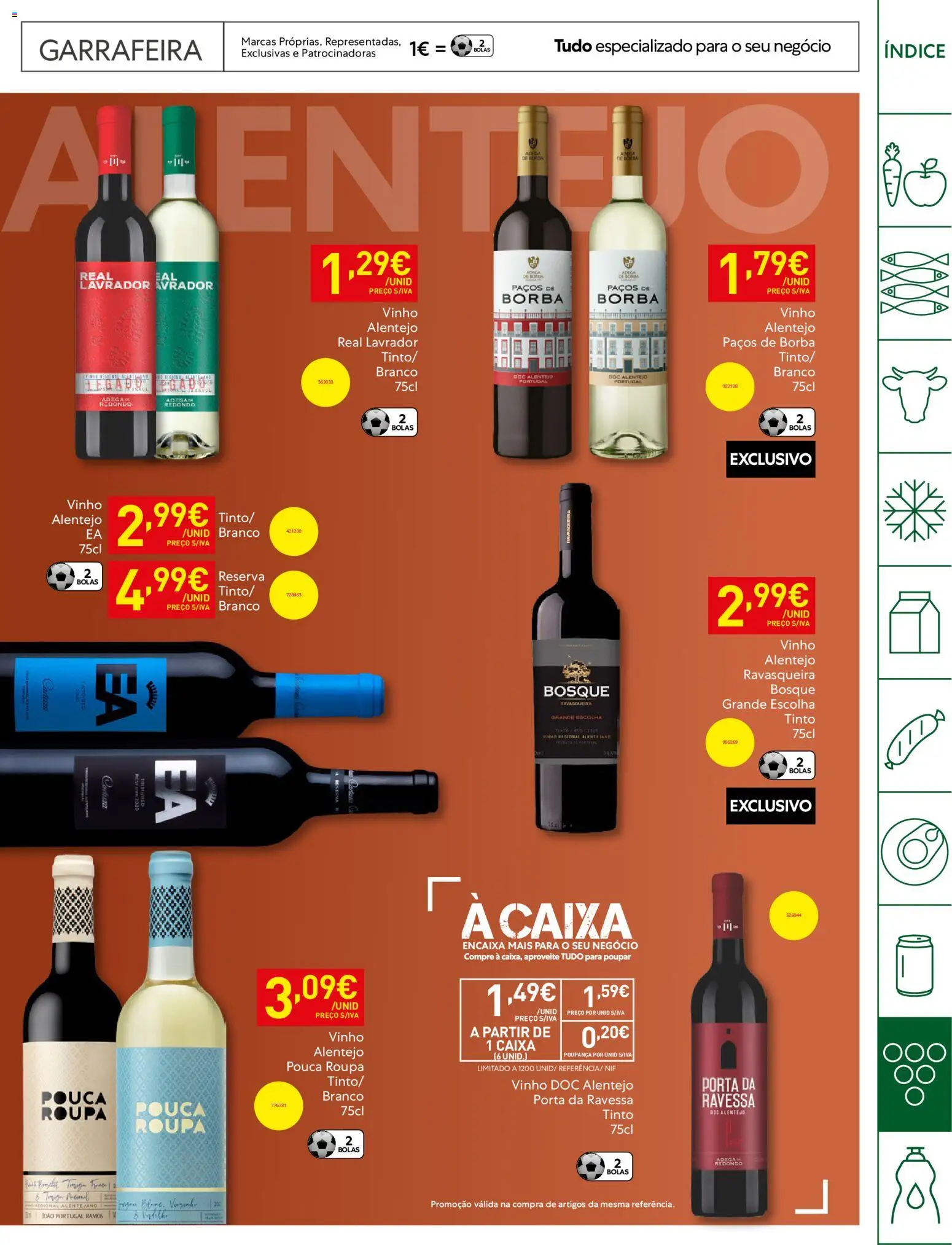 Recheio Horeca │ válido de 21.04.2026 | Página: 29 | Produtos: Porta, Caixa, Vinho