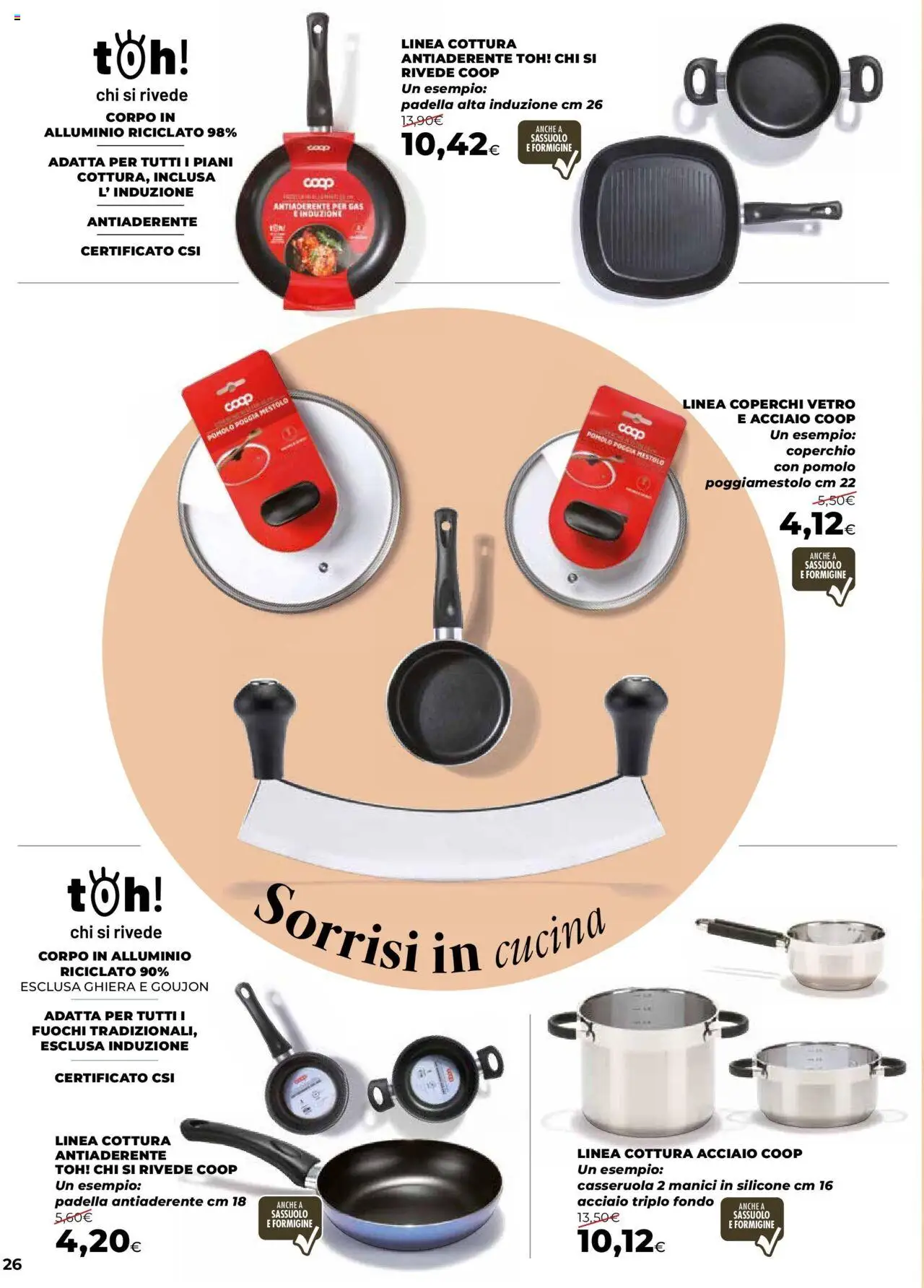 Volantino Ipercoop del 08.10.2025 | Pagina: 26 | Prodotti: Silicone, Padella, Casseruola, Doccia