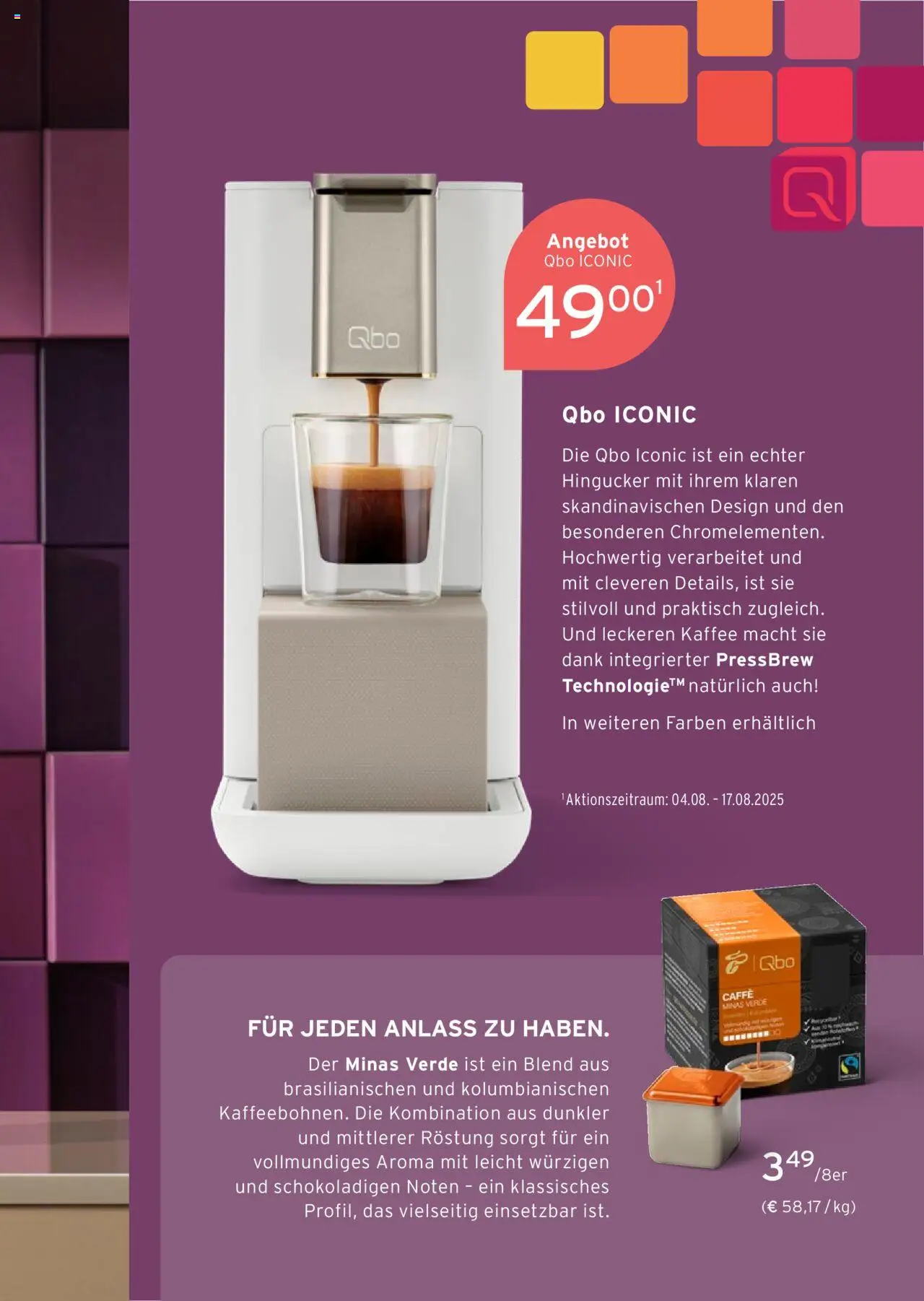 Prospekt Tchibo Sommerträume für zuhause - gültig ab dem 06.08.2025 | Seite: 29 | Produkte: Kaffee
