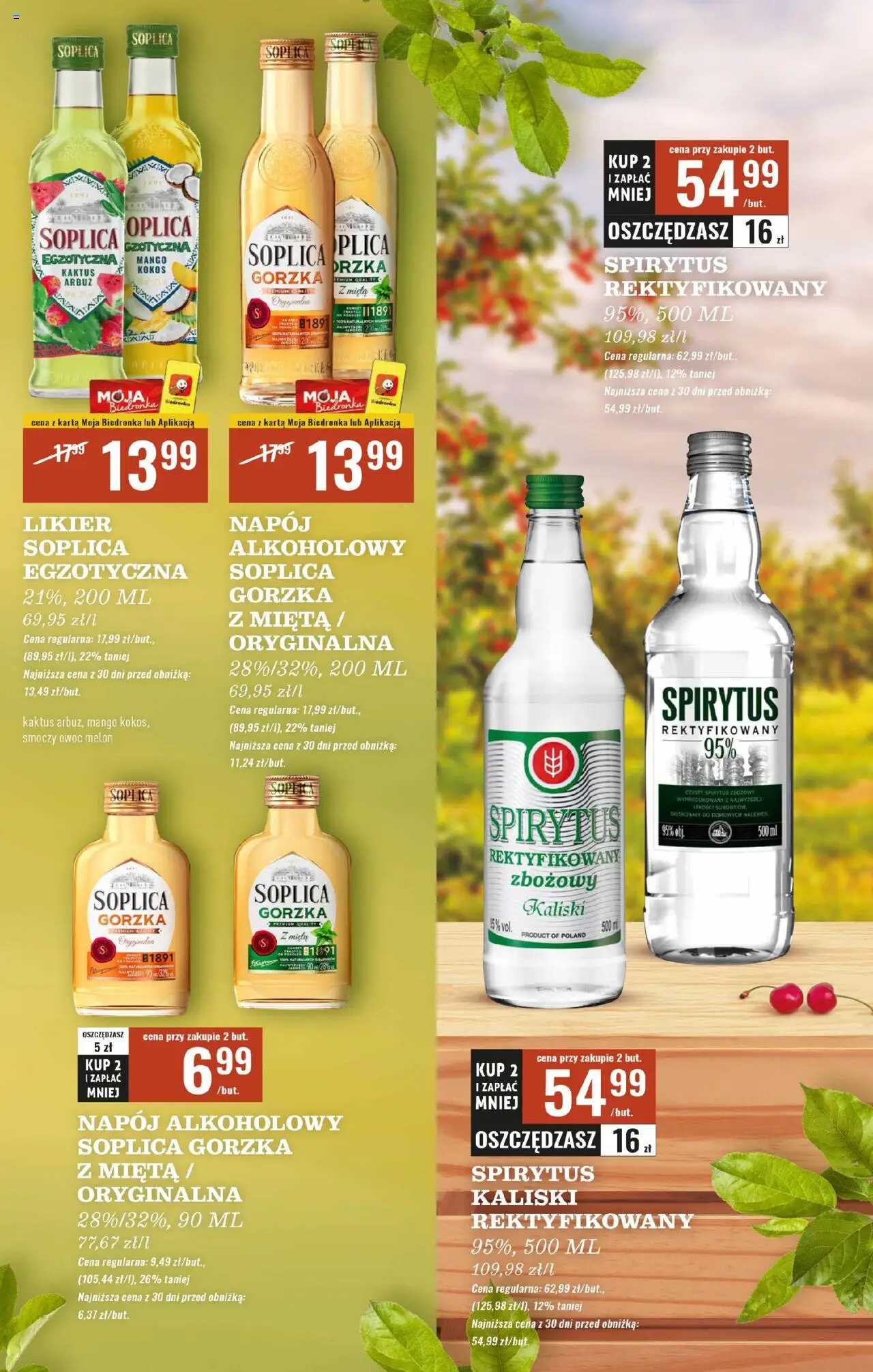 Biedronka gazetka - Czas na toast od 25.08.2025 | Strona: 35 | Produkty: Mango, Arbuz, Melon, Spirytus rektyfikowany