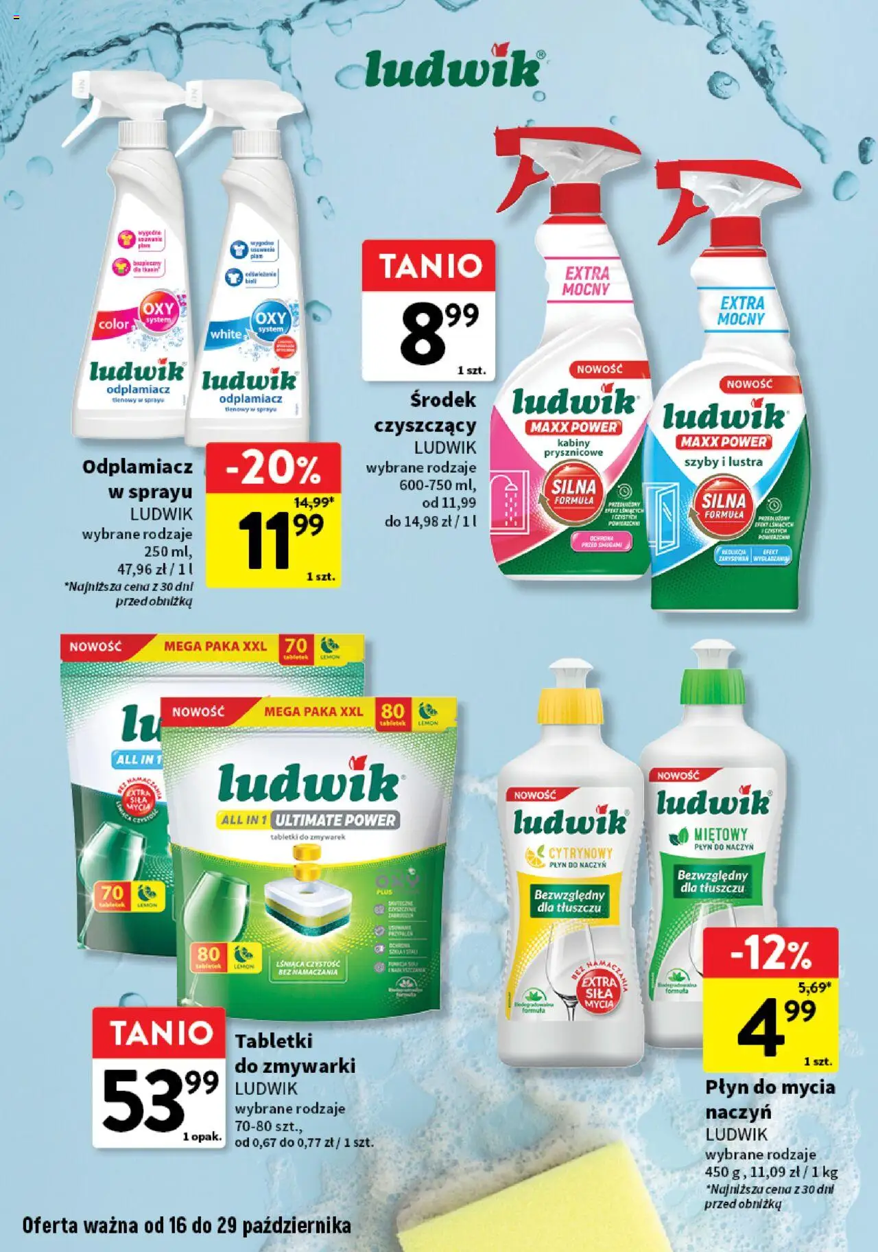 Intermarche Gazetka - Supermarki w supercenach od 16.10.2025 | Strona: 2 | Produkty: Odplamiacz, Tabletki do zmywarki