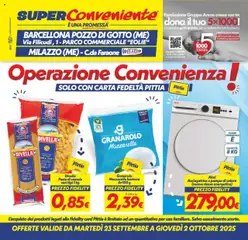 Anteprima del volantino SuperConveniente Barcellona/Milazzo catalogo valido a partire dal 23.09.2025