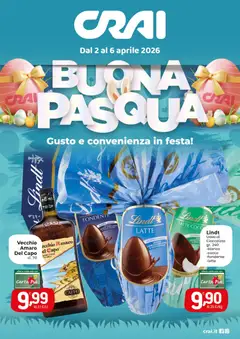 Anteprima del volantino CRAI volantino Buona pasqua valido a partire dal 02.04.2026