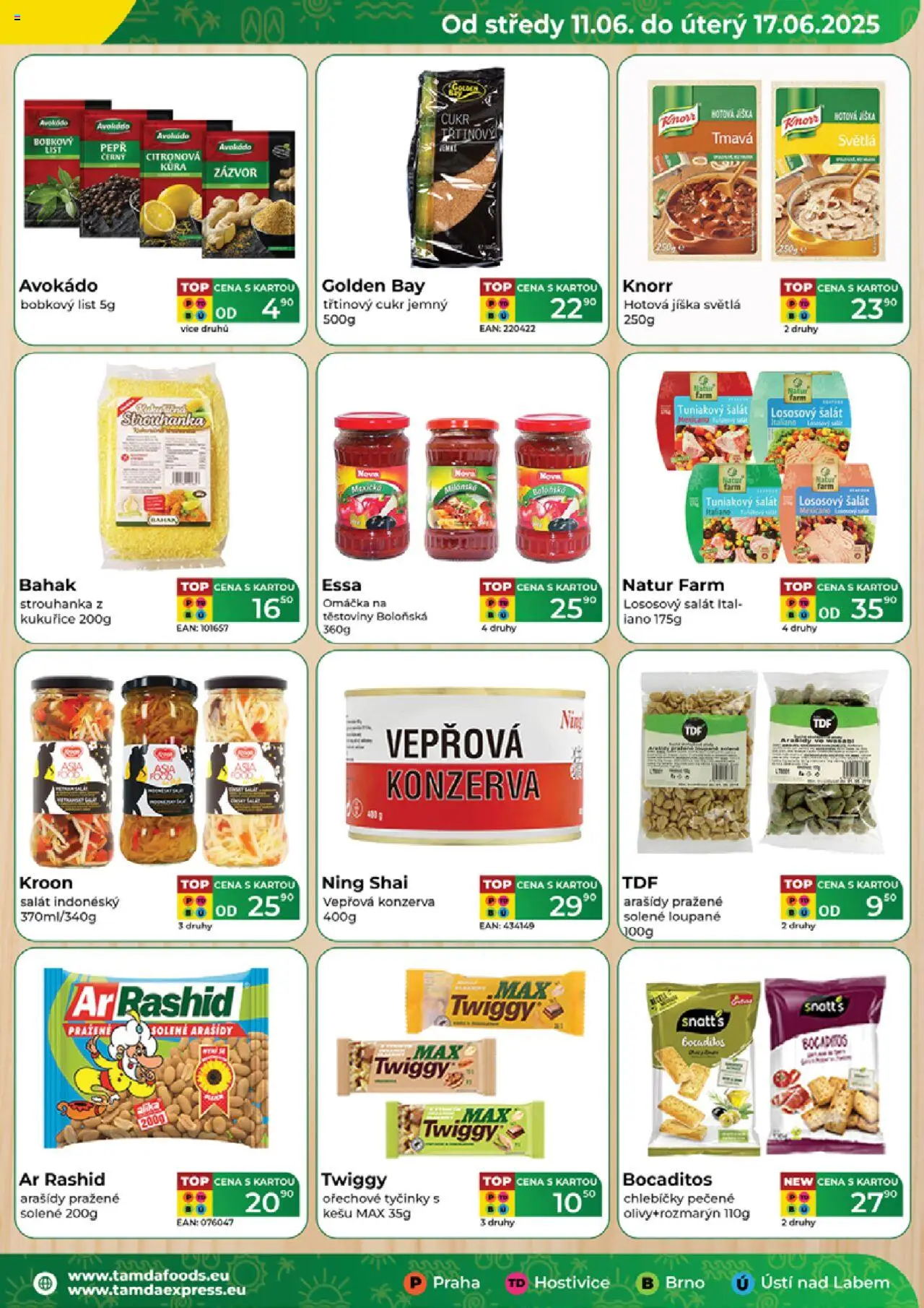 Tamda Foods leták od 11.06.2025 | Strana: 3 | Produkty: Třtinový cukr, Salát, Knorr, Arašídy