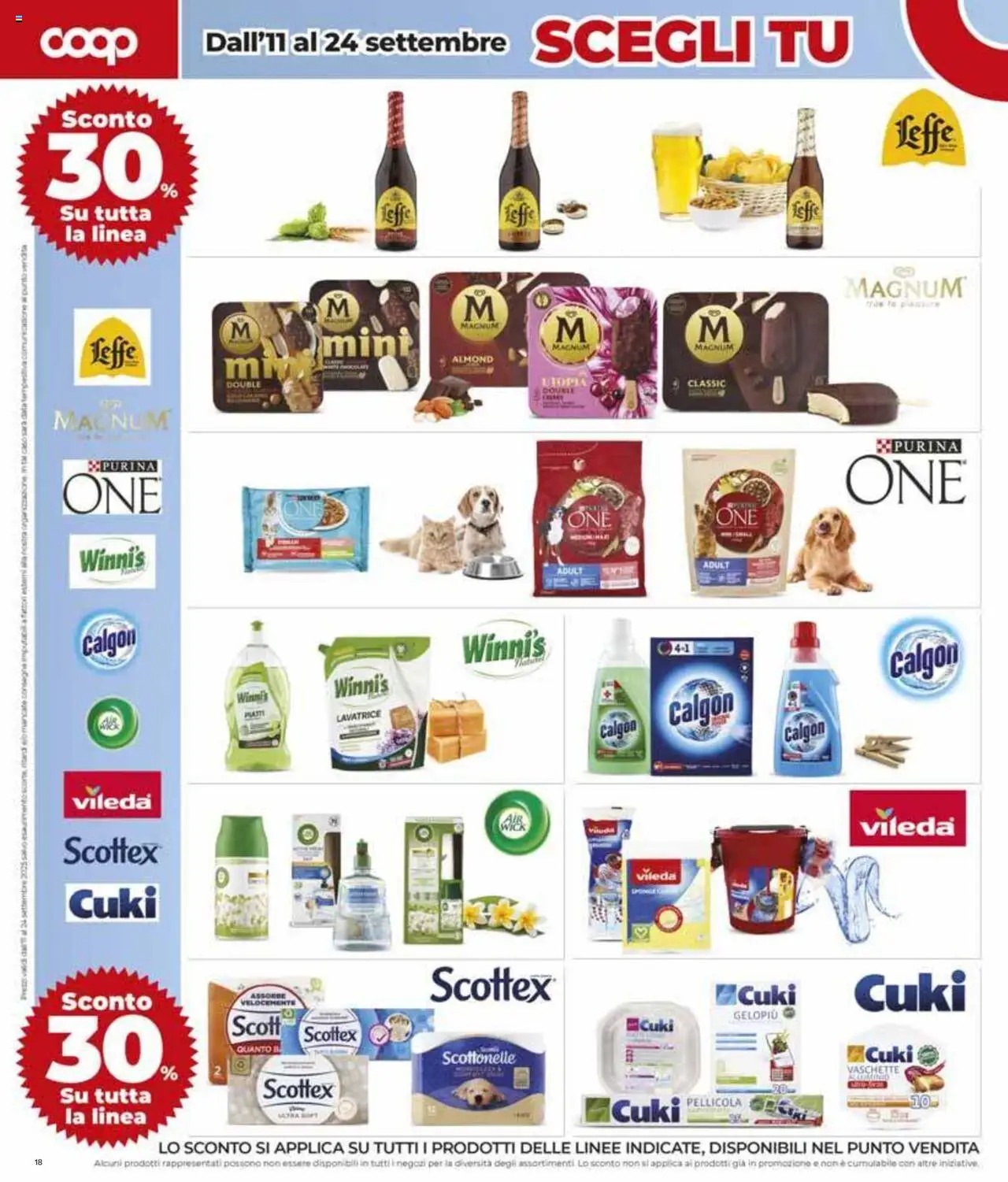 Volantino COOP del 04.09.2025 | Pagina: 18 | Prodotti: Lavatrice, Pellicola, Vaschette