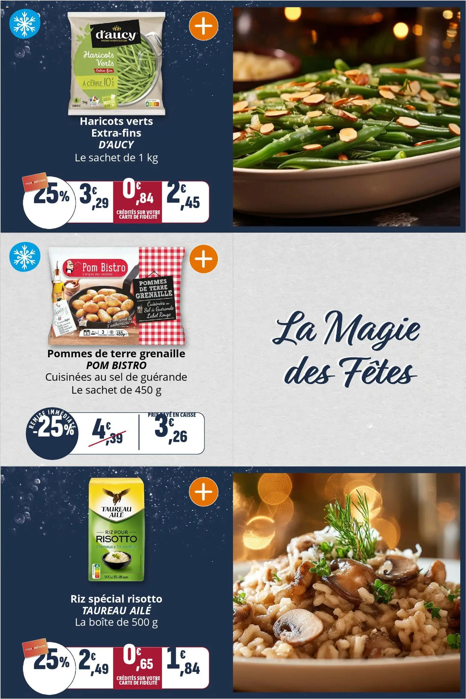 {H1} | Page: 11 | Produits: Haricots verts, Sel, Riz, Pommes de terre