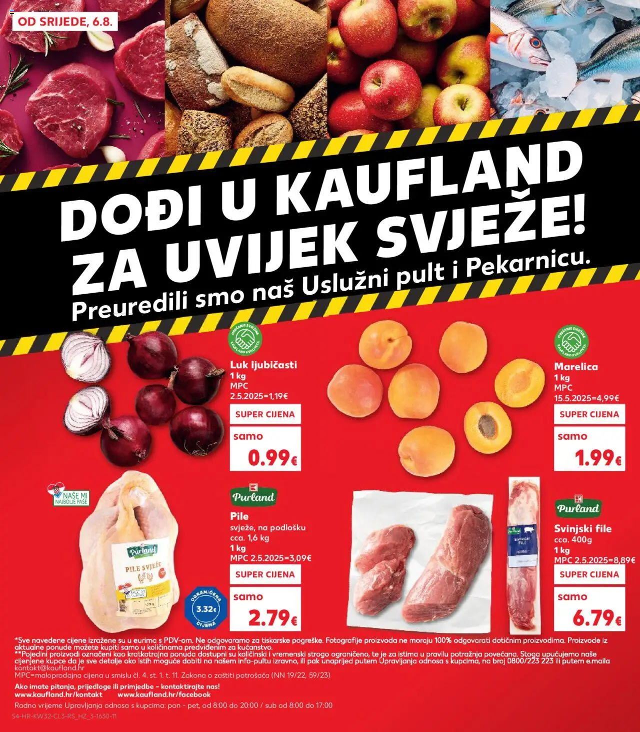 Kaufland katalog | vrijedi od 06.08.2025 | Stranica: 4 | Proizvodi: Svinjski file, Luk