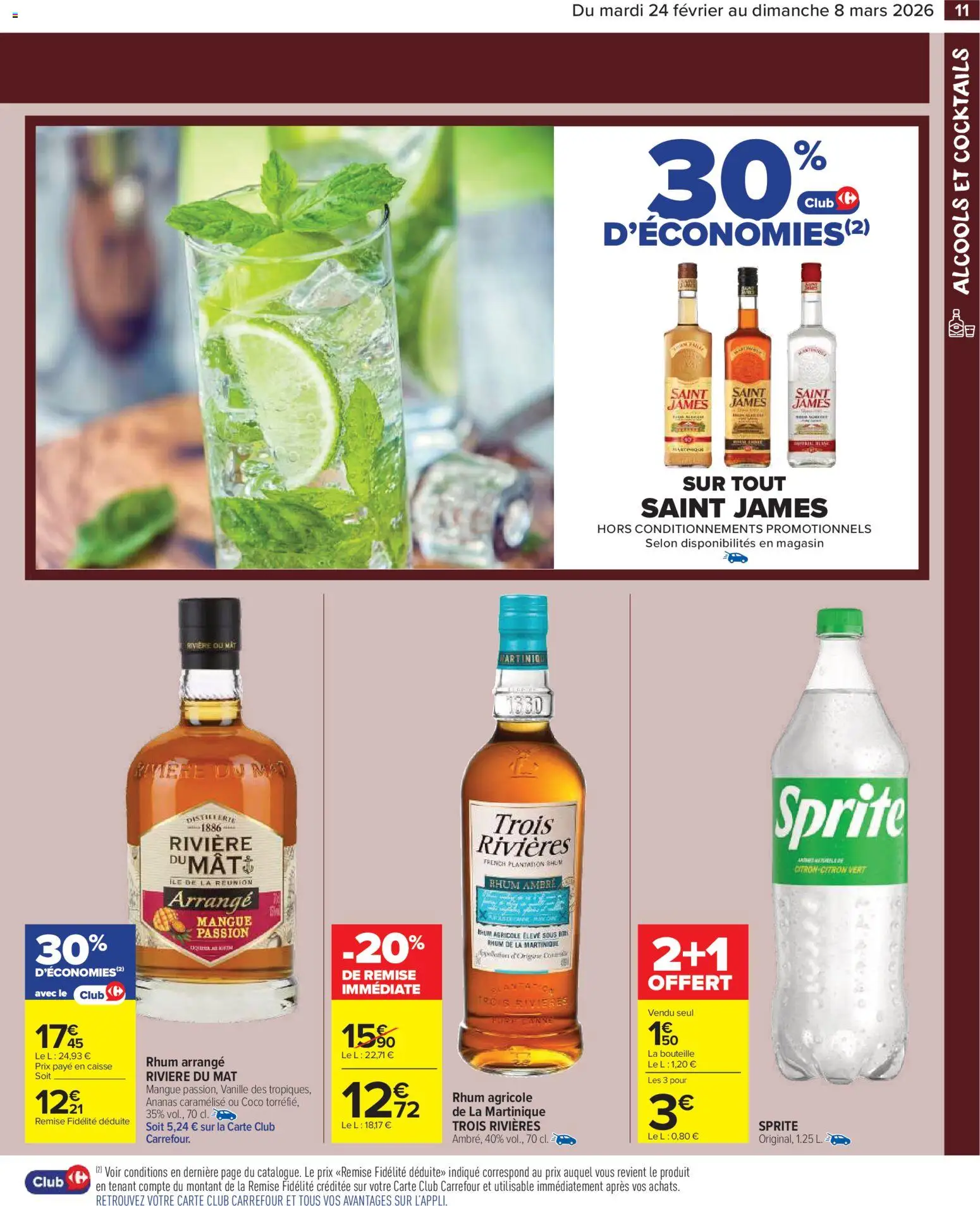 {H1} | Page: 13 | Produits: Citron vert, Mangue, Alcools, Rhum