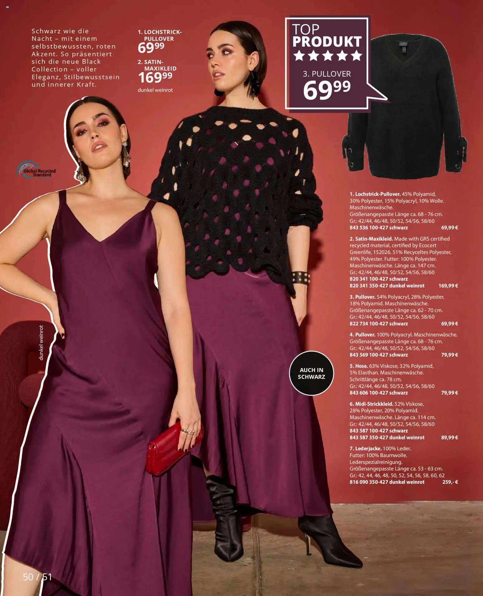 Ulla Popken Prospekt 	 – gültig ab 01.11.2025 | Seite: 50 | Produkte: Maxikleid, Pullover