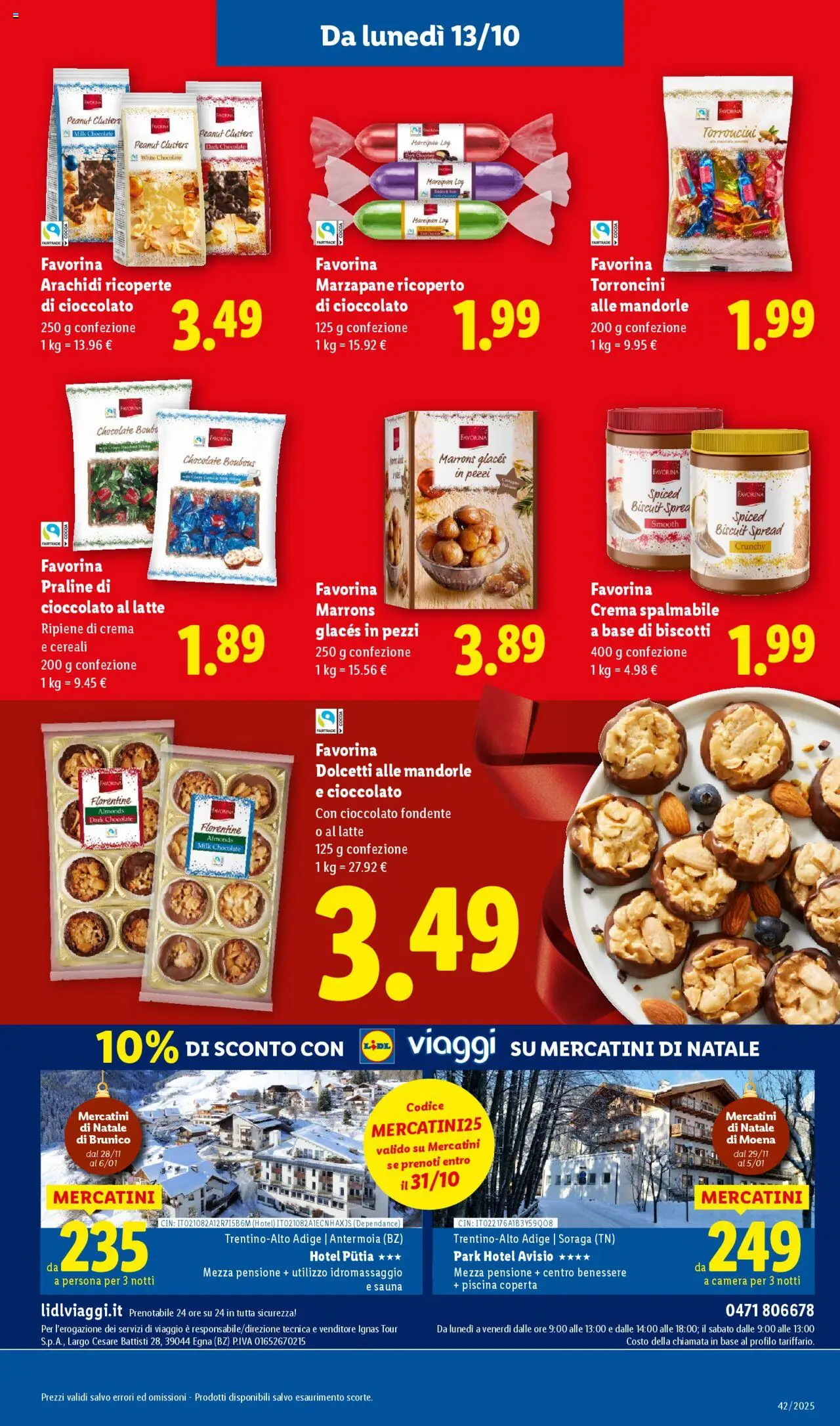 Volantino Lidl del 13.10.2025 | Pagina: 31 | Prodotti: Crema, Latte, Torroncini, Coperta