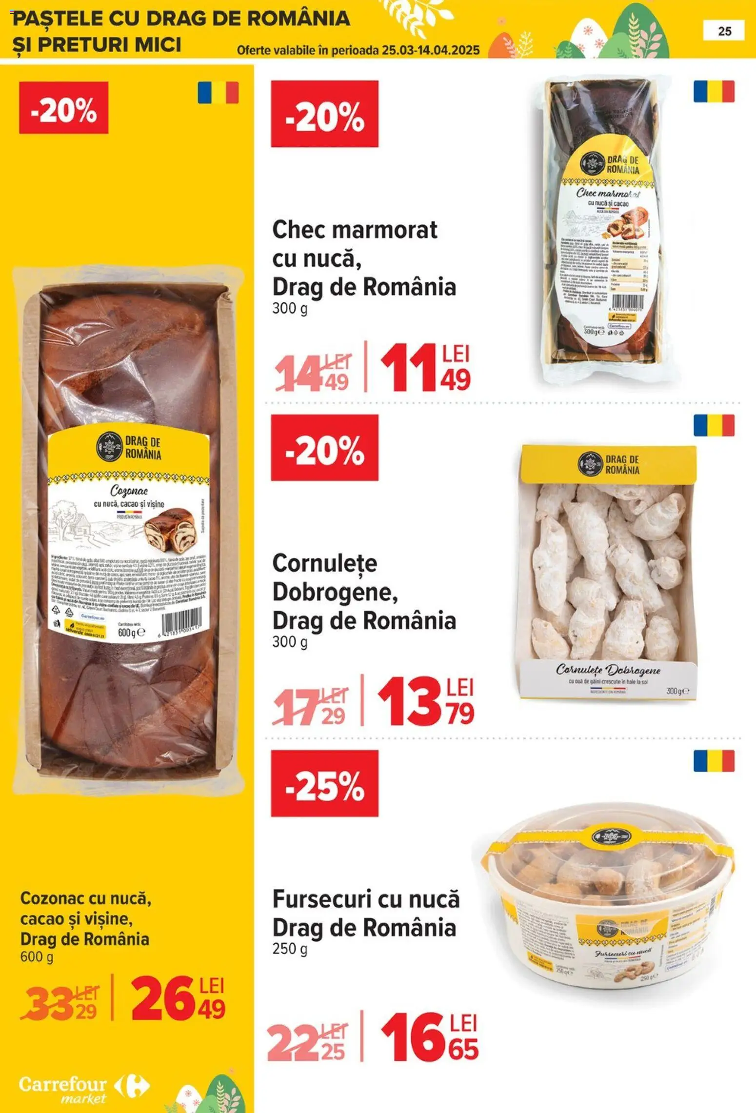 Noul catalog Carrefour – valabil de la 06.04.2026 | Pagină: 30 | Produse: Mici, Cornulețe, Cacao