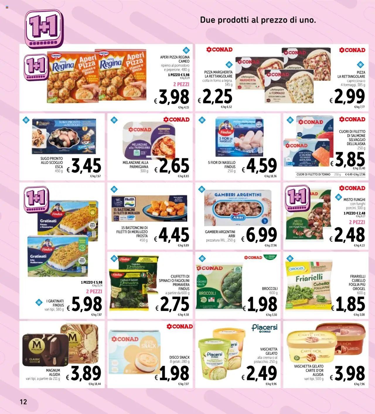 Volantino Spazio Conad del 15.09.2025 | Pagina: 12 | Prodotti: Salmone, Melanzane, Disco, Forno
