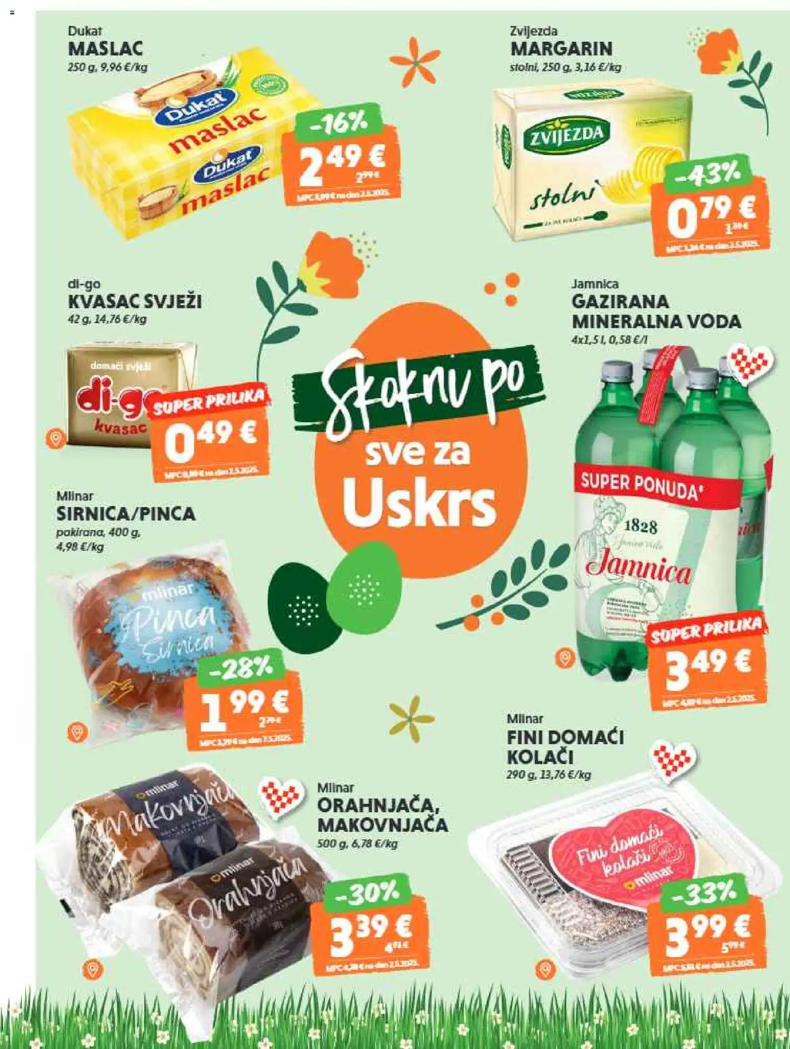 Studenac katalog | vrijedi od 01.04.2026 | Stranica: 12 | Proizvodi: Mineralna voda, Margarin, Voda, Kvasac