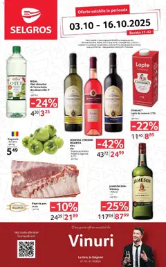 Ofertele Selgros valabile de la 03.10.2025