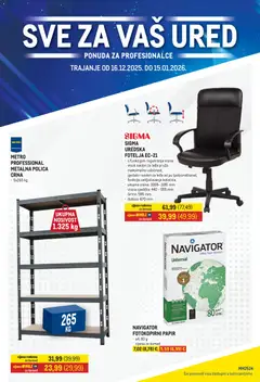 Metro - Sve za ured - Pregled kataloga iz trgovine Metro, vrijedi od 16.12.2025