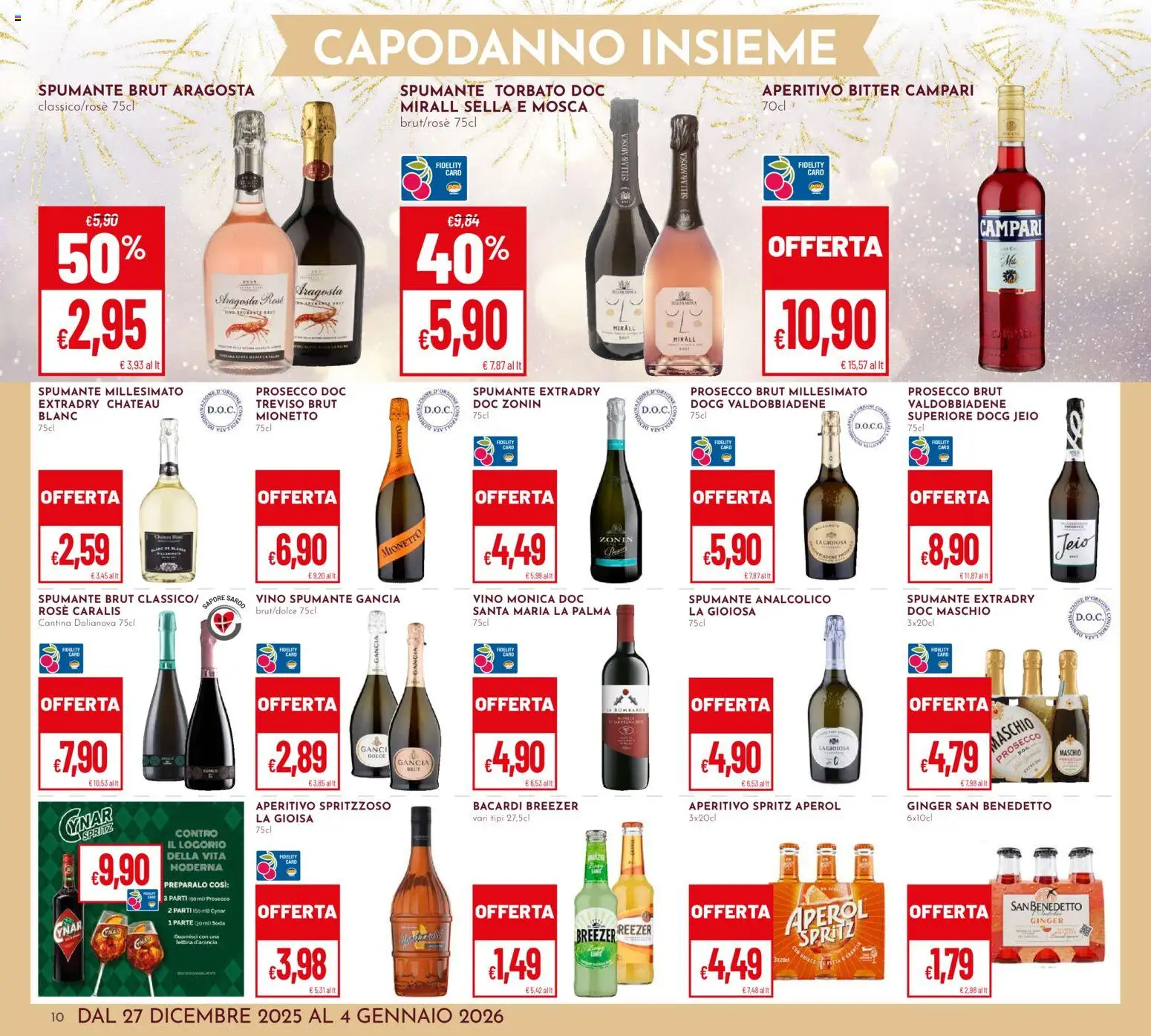 Volantino Pan del 27.12.2025 | Pagina: 10 | Prodotti: Vino, Spumante, Aperol, Aperitivo