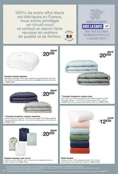 Monoprix - Prévisualisation de Monoprix - Le blanc valide à partir de 12.12.2025 | Page: 8 | Produits: Peignoir, Eponge, Literie, Couette