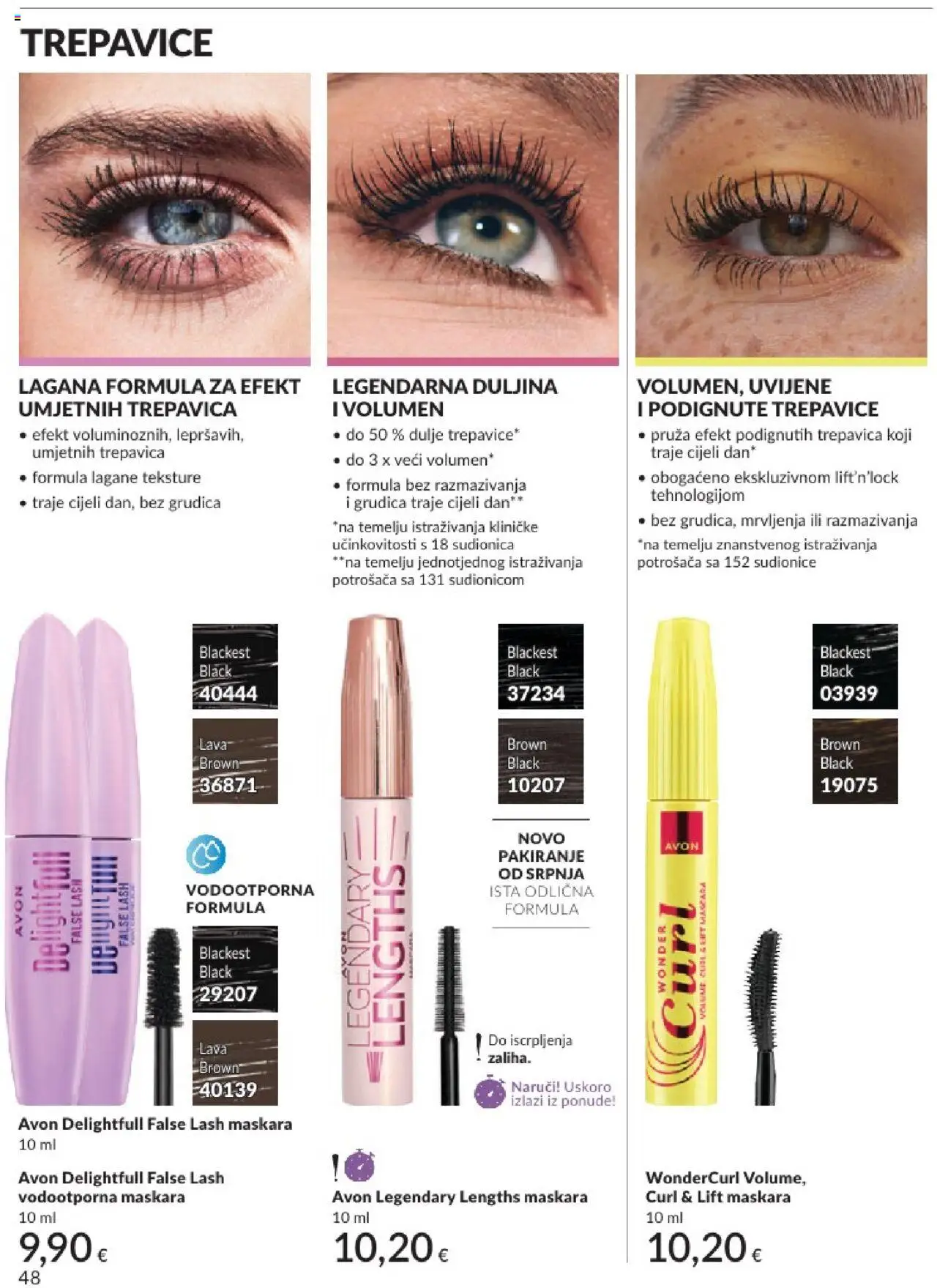 Avon katalog | vrijedi od 31.05.2025 | Stranica: 48 | Proizvodi: Maskara