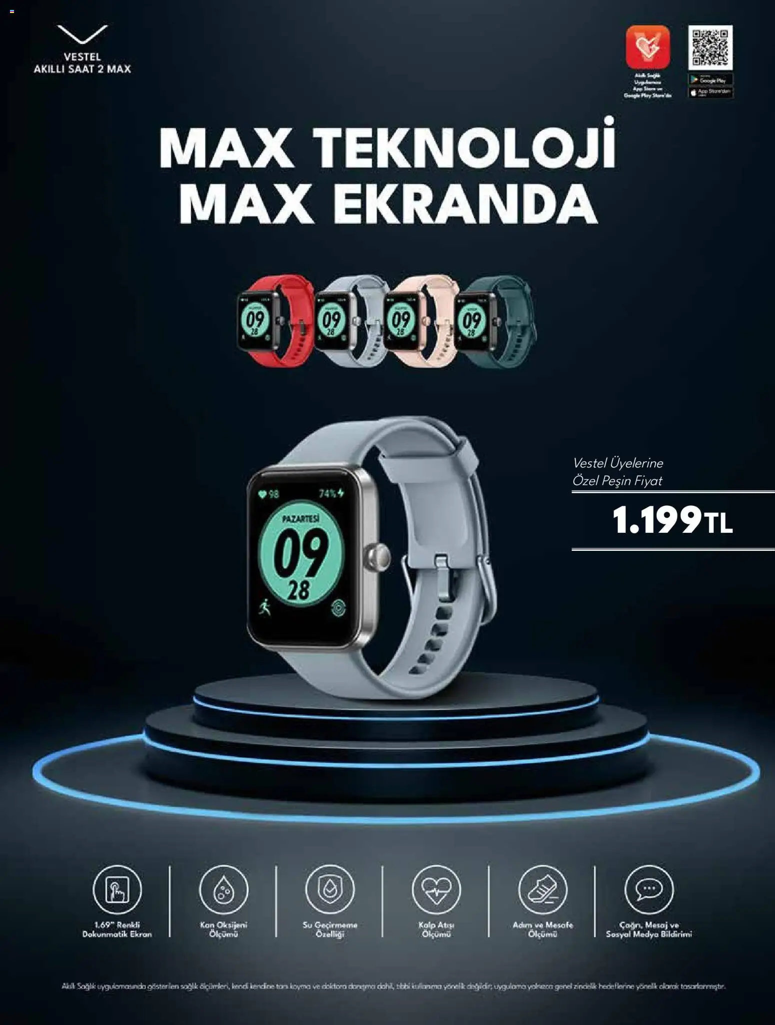 Vestel - Mobil ve Akıllı Ürünler - 03.04.2026 tarihinden itibaren geçerlidir | Sayfa: 5 | Ürünler: Akıllı saat, Su, Saat