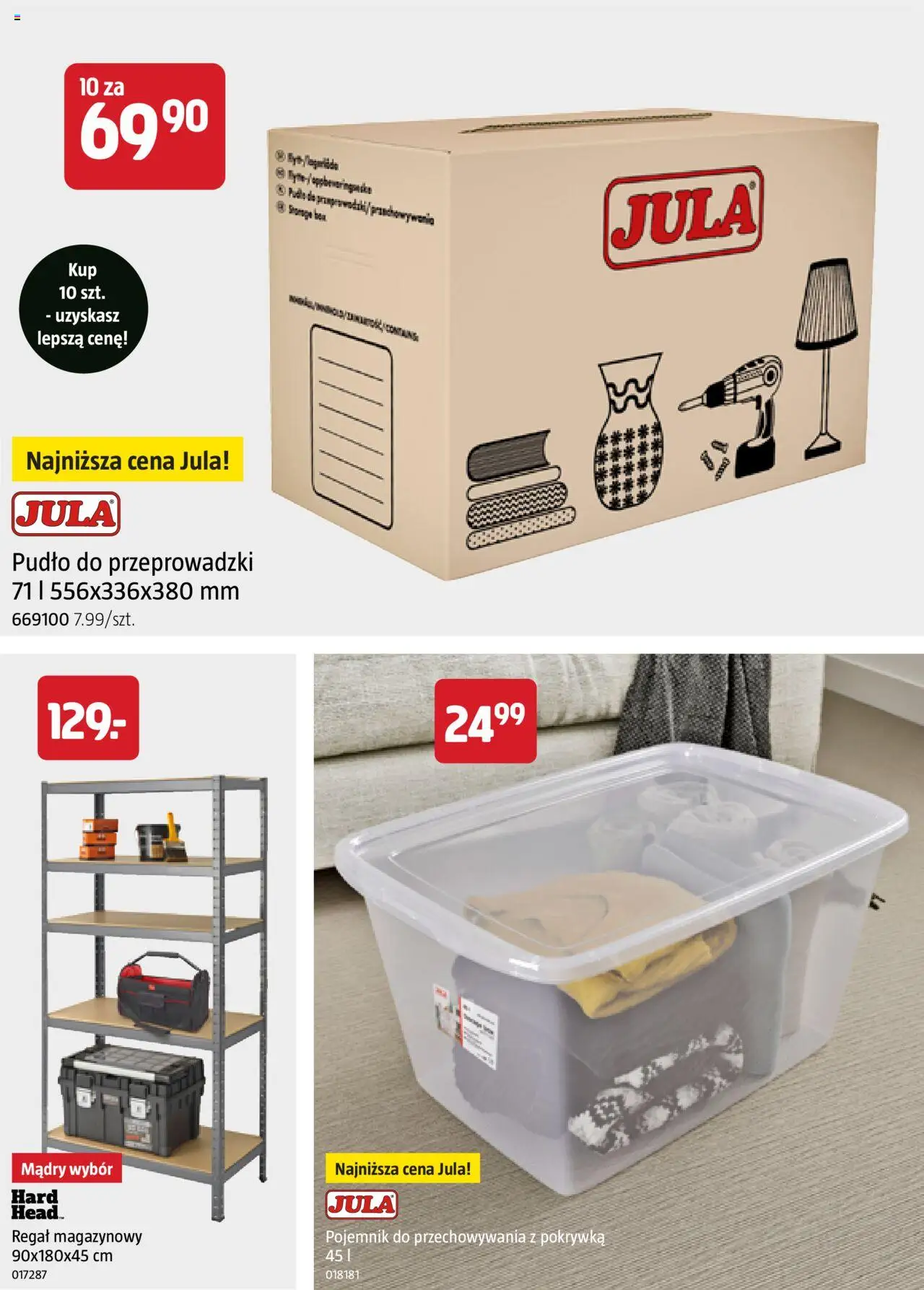 Jula Gazetka od 16.10.2025 | Strona: 9 | Produkty: Regał magazynowy, Regał