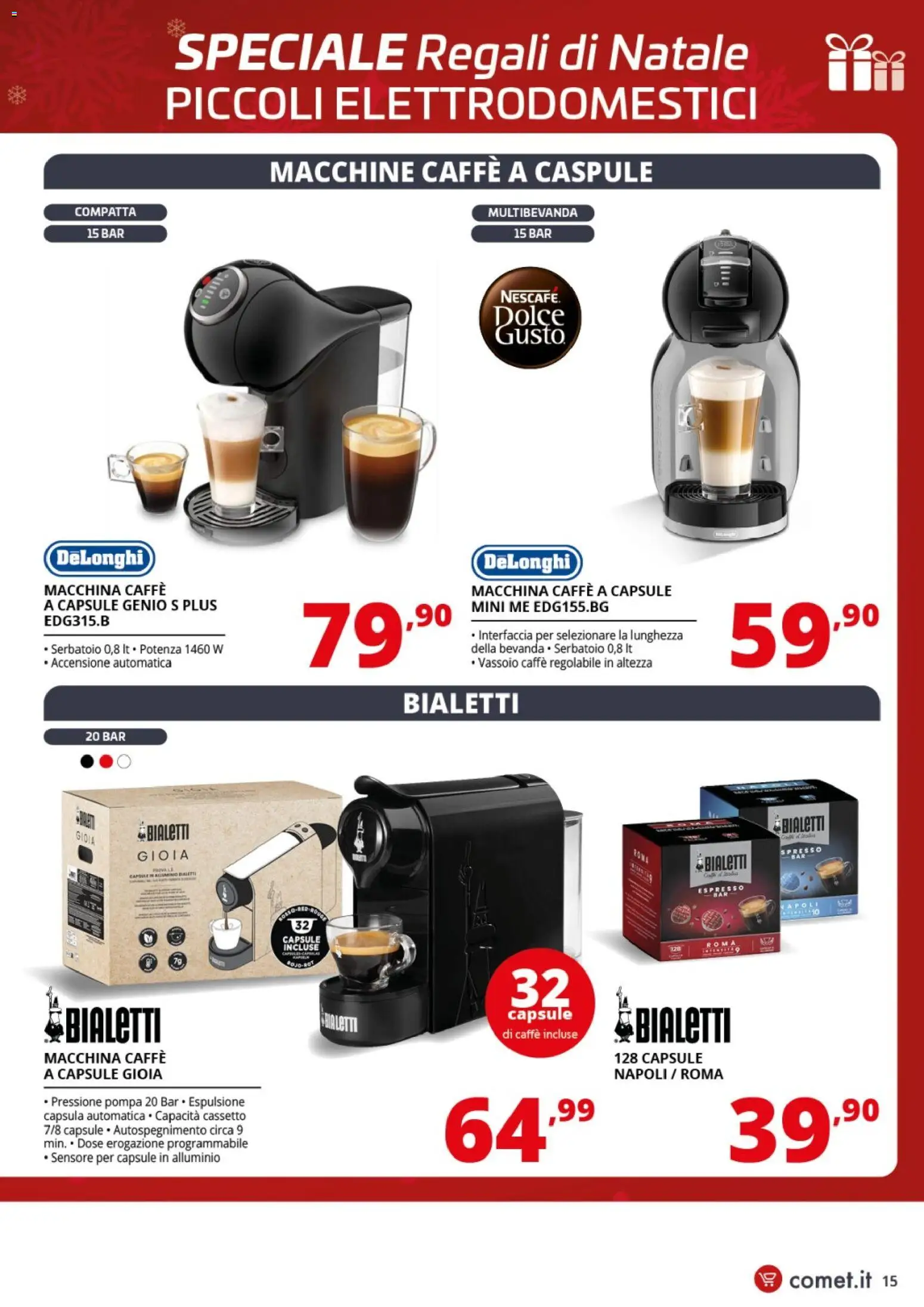 Volantino Comet del 01.12.2025 | Pagina: 15 | Prodotti: Caffè, Alluminio, Vassoio