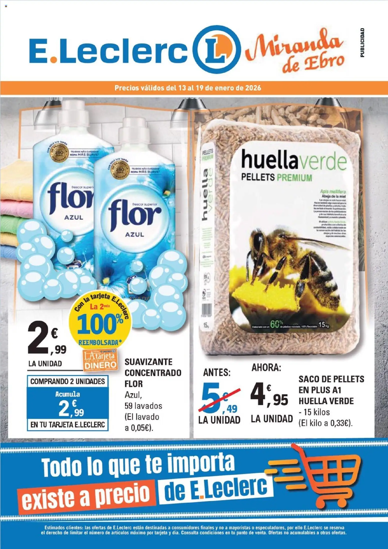 E.Leclerc folleto │ válido desde el 13.01.2026 | Página: 1 | Productos: Ψηφιακή κάμερα, Té, Suavizante