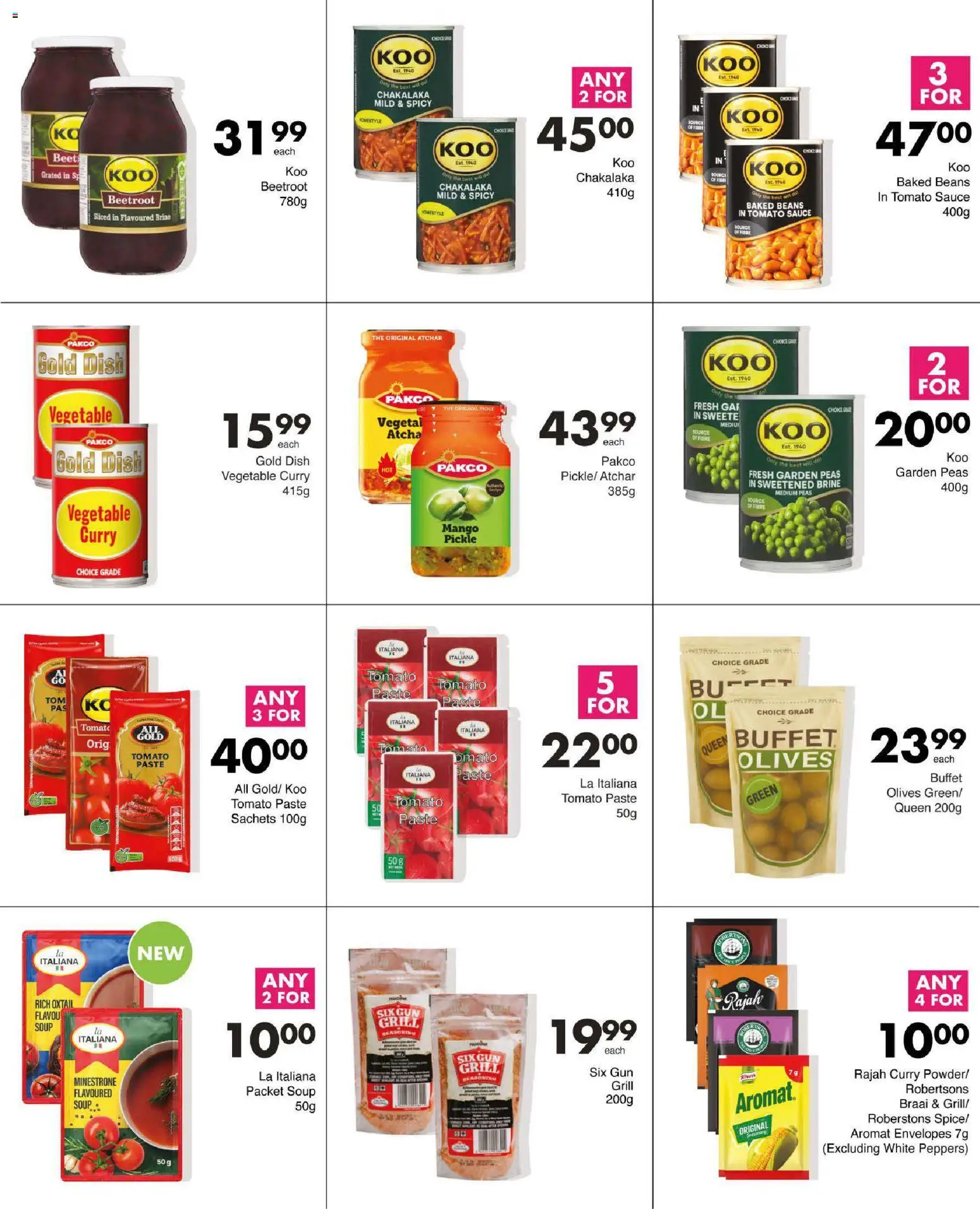 New Save catalogue – valid from 15.01.2026 | Page: 21 | Products: Baked beans, Atchar, Sauce, Mango