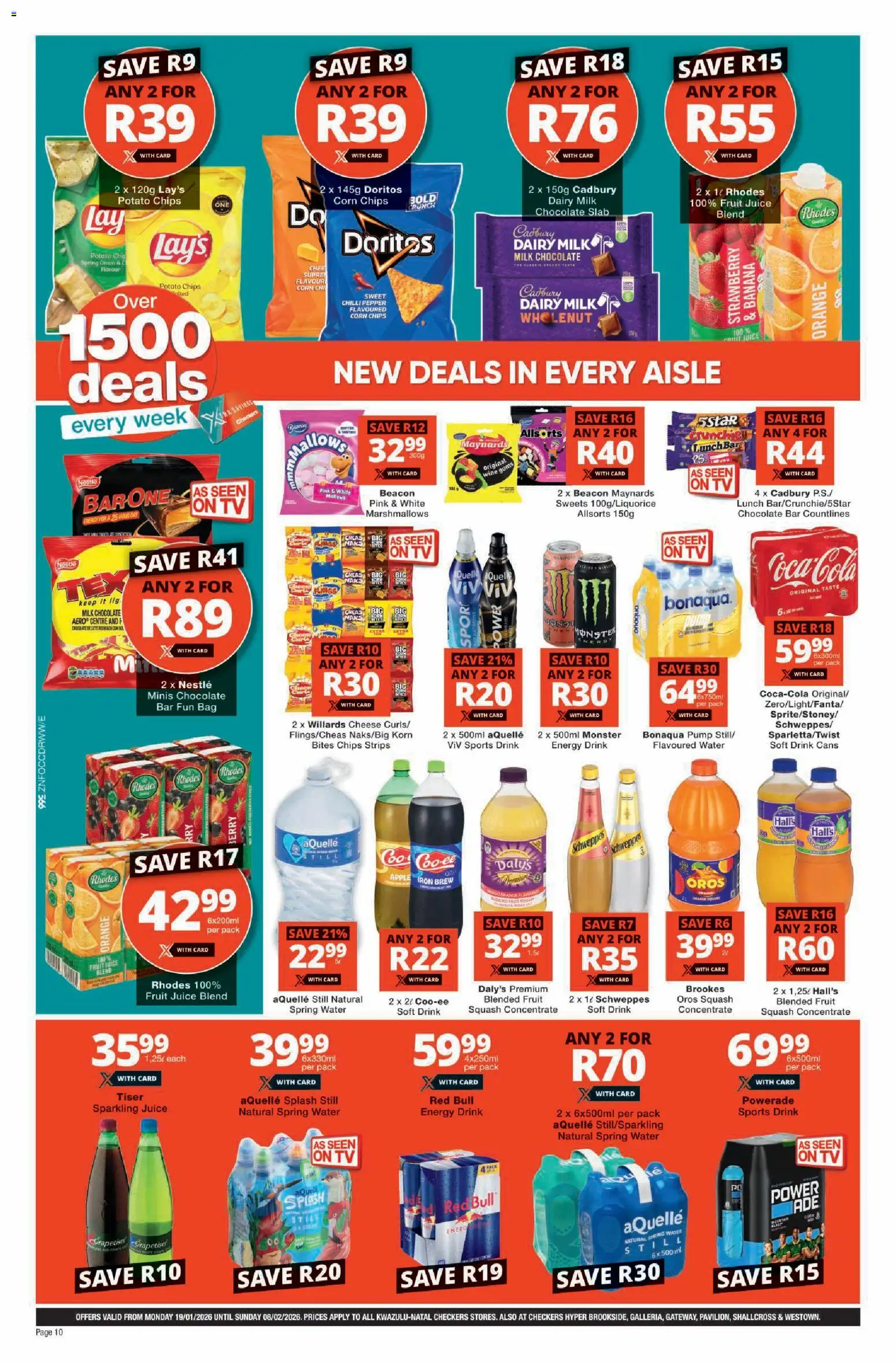New Checkers catalogue – valid from 19.01.2026 | Page: 10 | Products: Bag, TV, Milk, Cheese