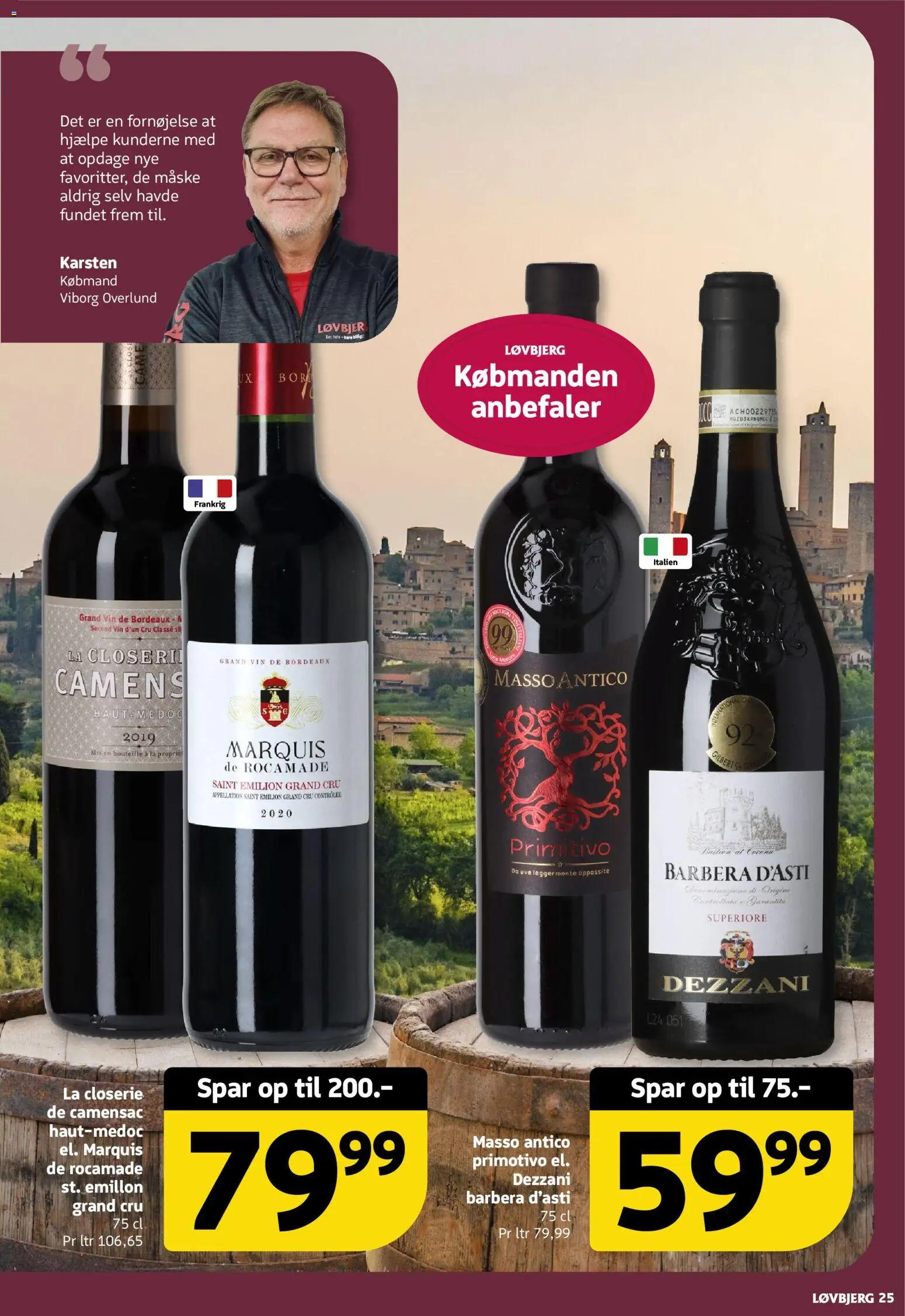 Løvbjerg tilbudsavis – gyldig fra 13.02.2026 | Side: 25 | Produkter: Maske, Vin
