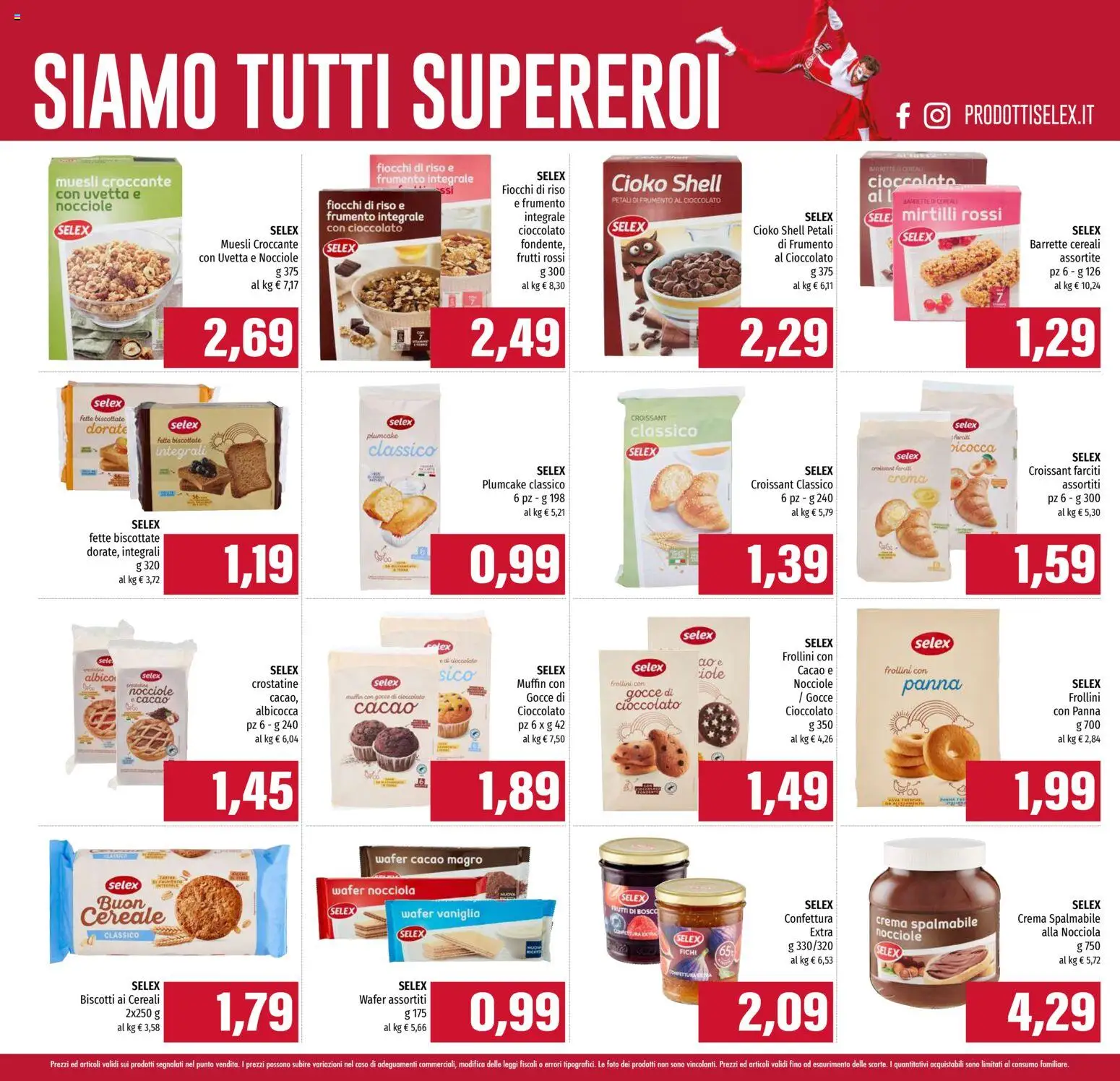 Volantino Famila del 09.10.2025 | Pagina: 9 | Prodotti: Cioccolato, Mirtilli, Cacao, Fette biscottate