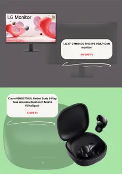 Best Byte akciós ujság - amely érvényes a következő dátumtól: 21.08.2025 | Oldal: 5 | Termékek: Monitor, Fülhallgató, Xiaomi