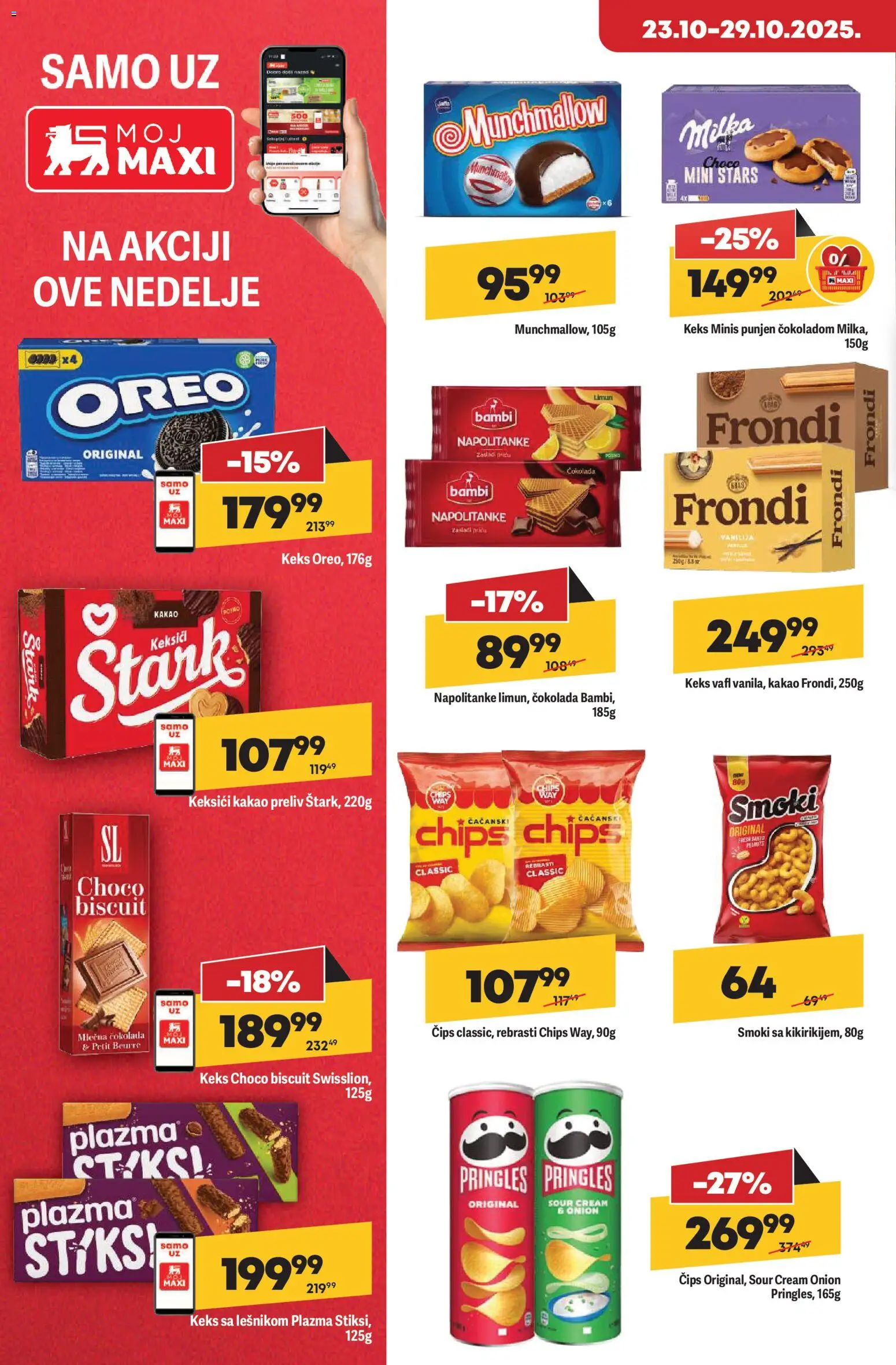 Mega Maxi katalog - važi od 23.10.2025 | Strana: 18 | Proizvode: Čips, Keks, Munchmallow, Smoki