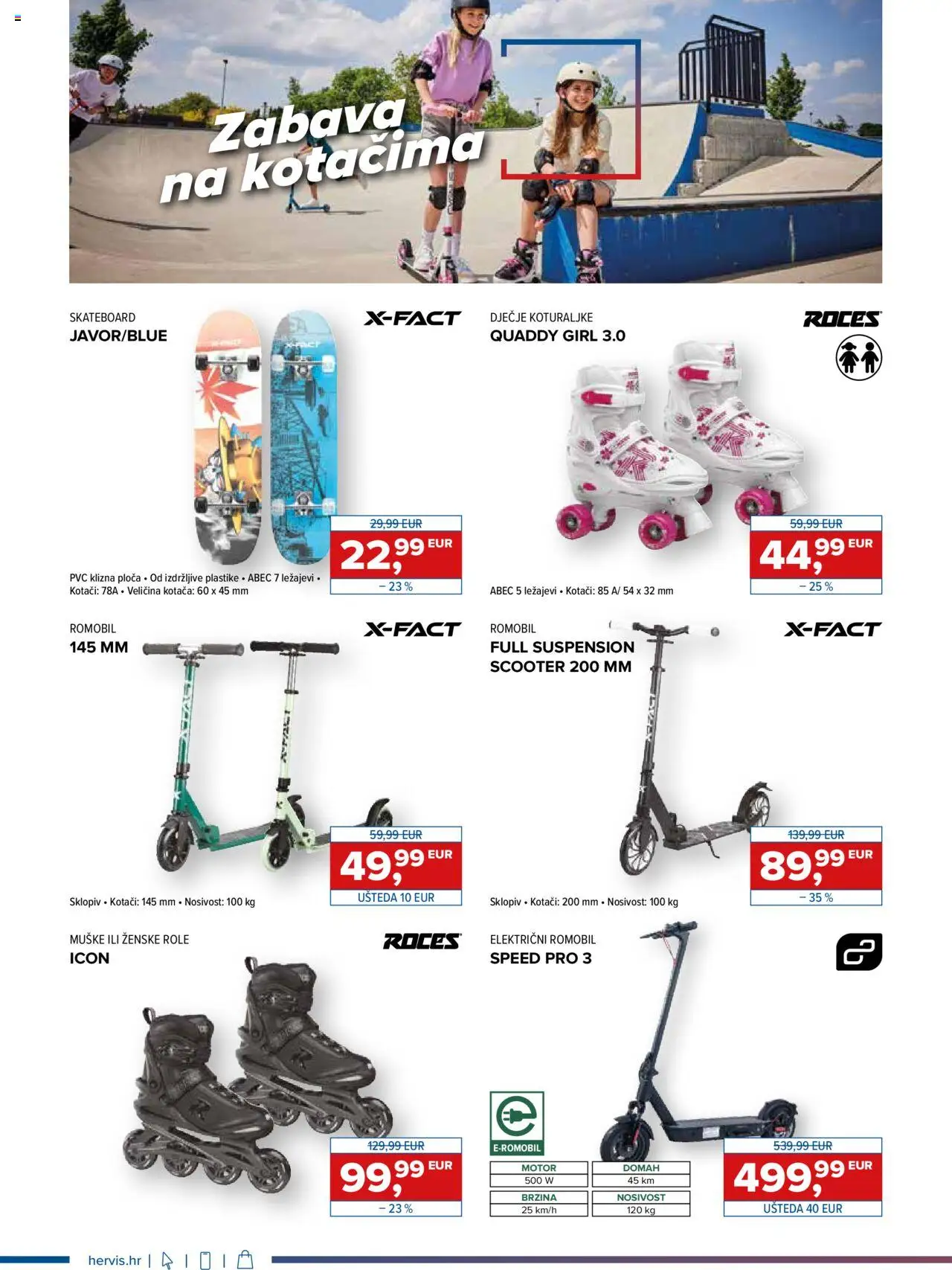 Hervis katalog | vrijedi od 27.08.2025 | Stranica: 10 | Proizvodi: Role, Romobil