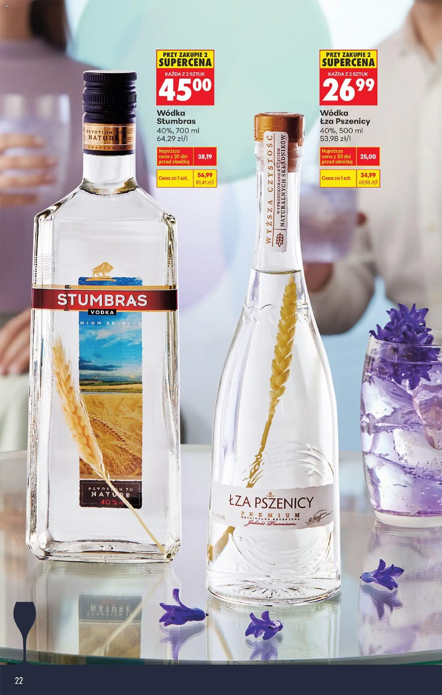 Biedronka gazetka - Czas na toast od 09.03.2026 | Strona: 22 | Produkty: Wódka Stumbras, Vodka, Wódka