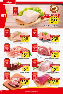 Pogląd oferty "Piotruś Pan Gazetka" - ważna od 04.12.2025 | Strona: 4 | Produkty: Karkówka, Schab, Boczek wieprzowy, Polędwiczki wieprzowe