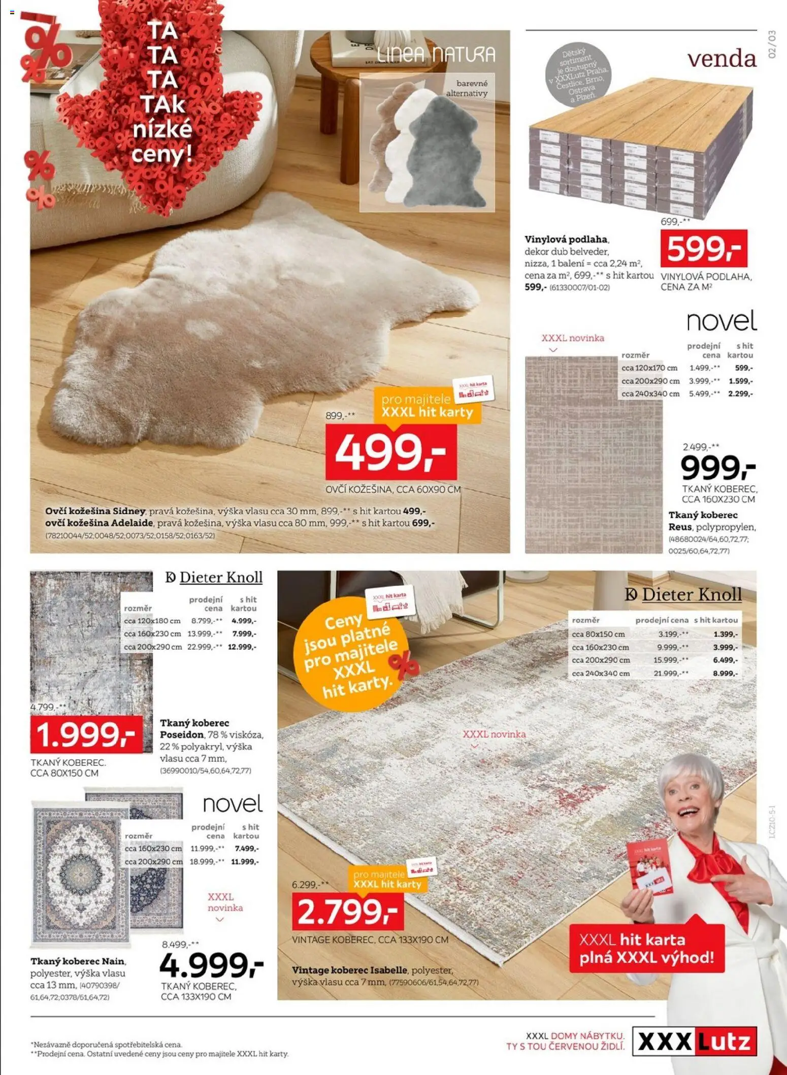 XXXLutz leták - XXXL výběr osvětlení a podlah od 27.10.2025 | Strana: 3 | Produkty: Karty, Koberec