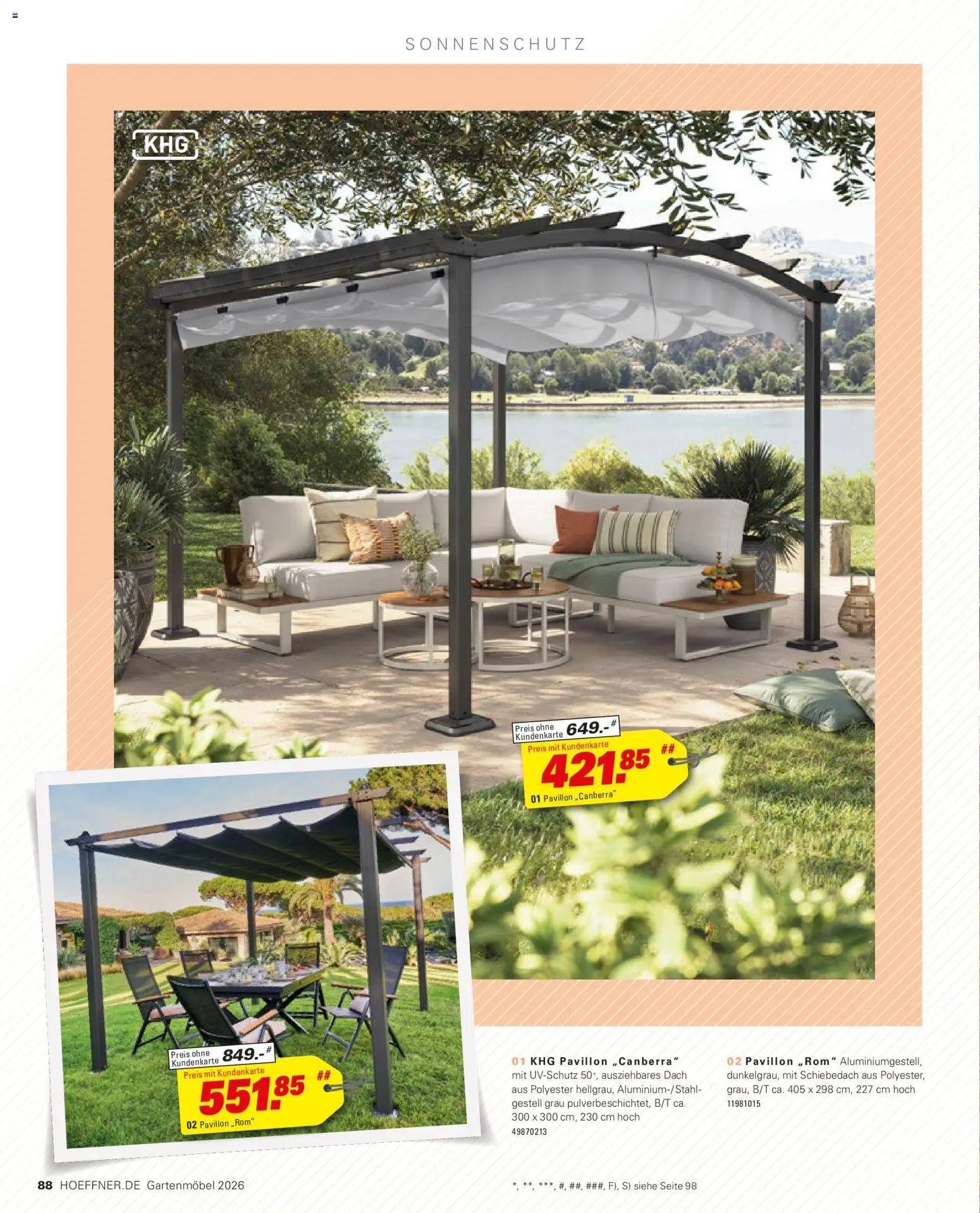 Höffner Prospekt Gartenmöbel – gültig ab 27.03.2026 | Seite: 88 | Produkte: Gartenmöbel