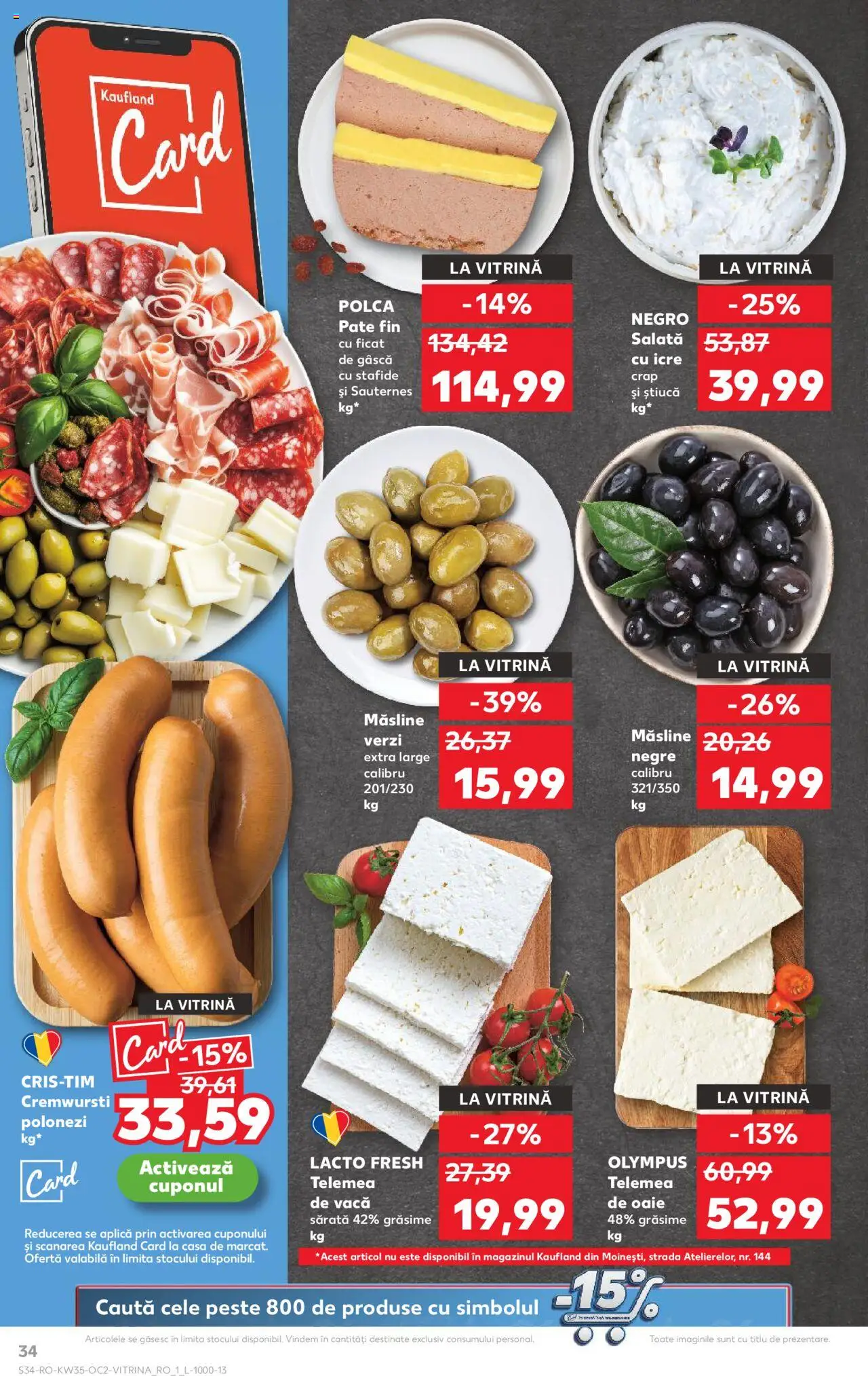 Kaufland RO akciós ujság - amely érvényes a következő dátumtól: 27.08.2025 | Oldal: 34 | Termékek: Saláta