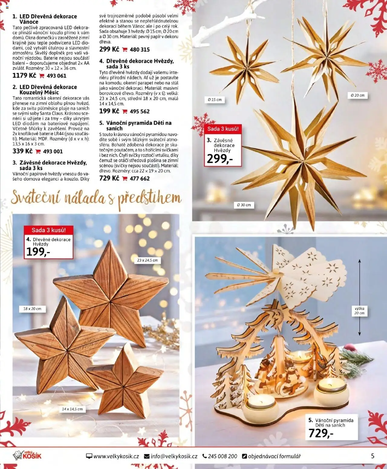 Velký Košík katalog říjen od 01.10.2025 | Strana: 5 | Produkty: Stůl, Baterie, LED, Dekorace