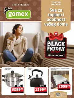 Gomex Black Friday - pregled Gomex kataloga - važi od 24.11.2025
